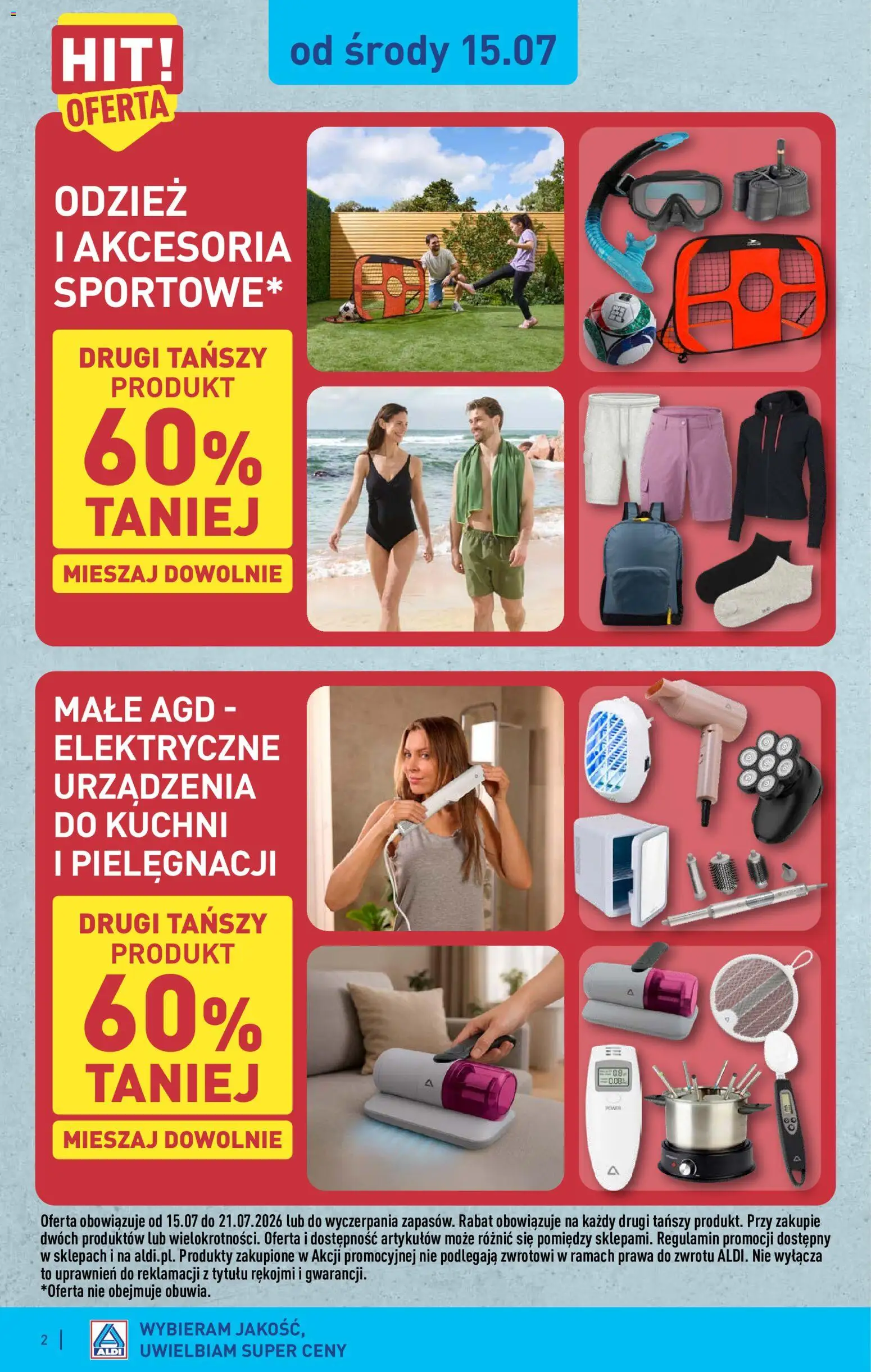 Aldi Polsko leták - Ostatnie sztuki w wybranych sklepach od 15.07.2026 | Strana: 2