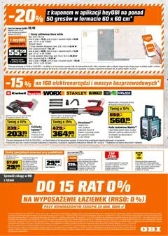 Pogląd oferty "OBI gazetka" - ważna od 09.09.2026 | Strona: 16 | Produkty: Radio, Radio budowlane, Szlifierka
