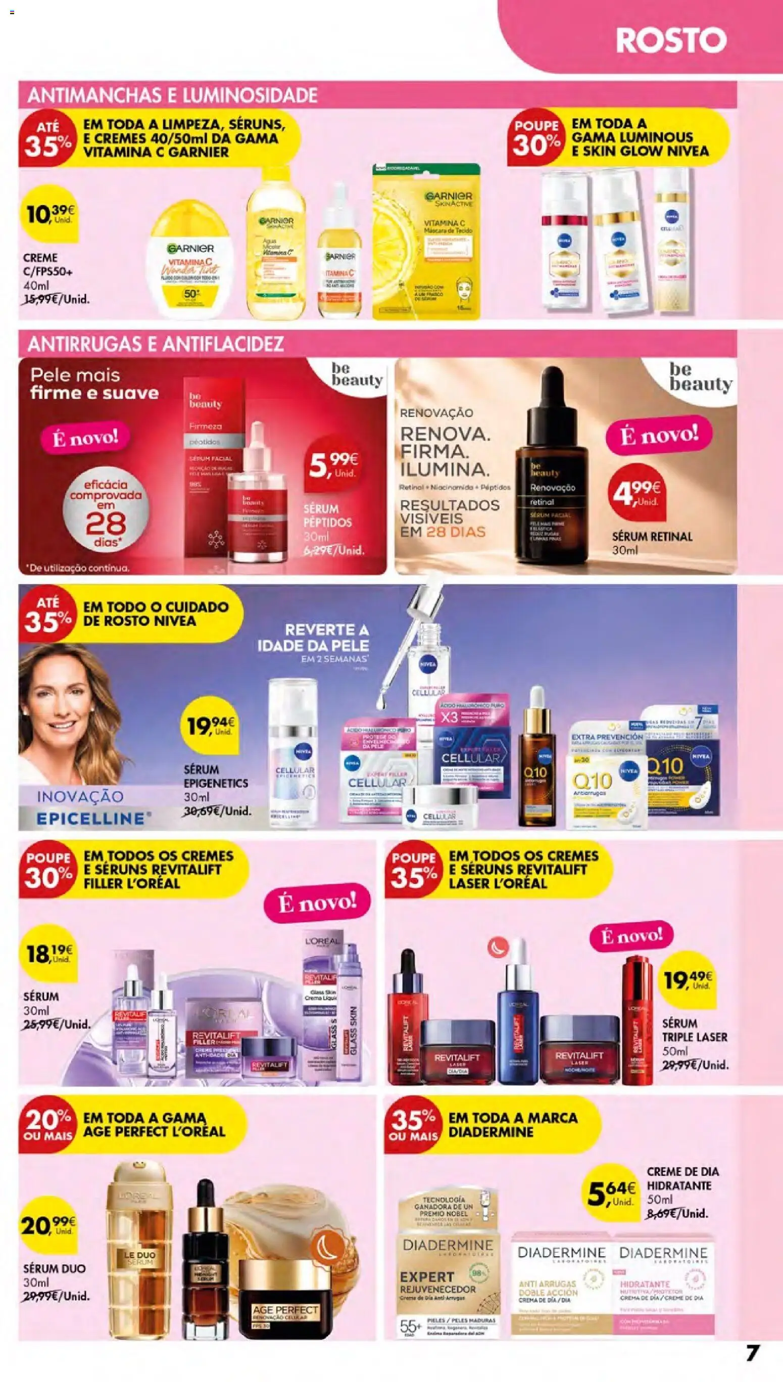 Pingo Doce Cuidados Pessoais e para o Lar │ válido de 24/09/2026 | Página: 7 | Produtos: Agua, Pó, Vitamina c, Creme