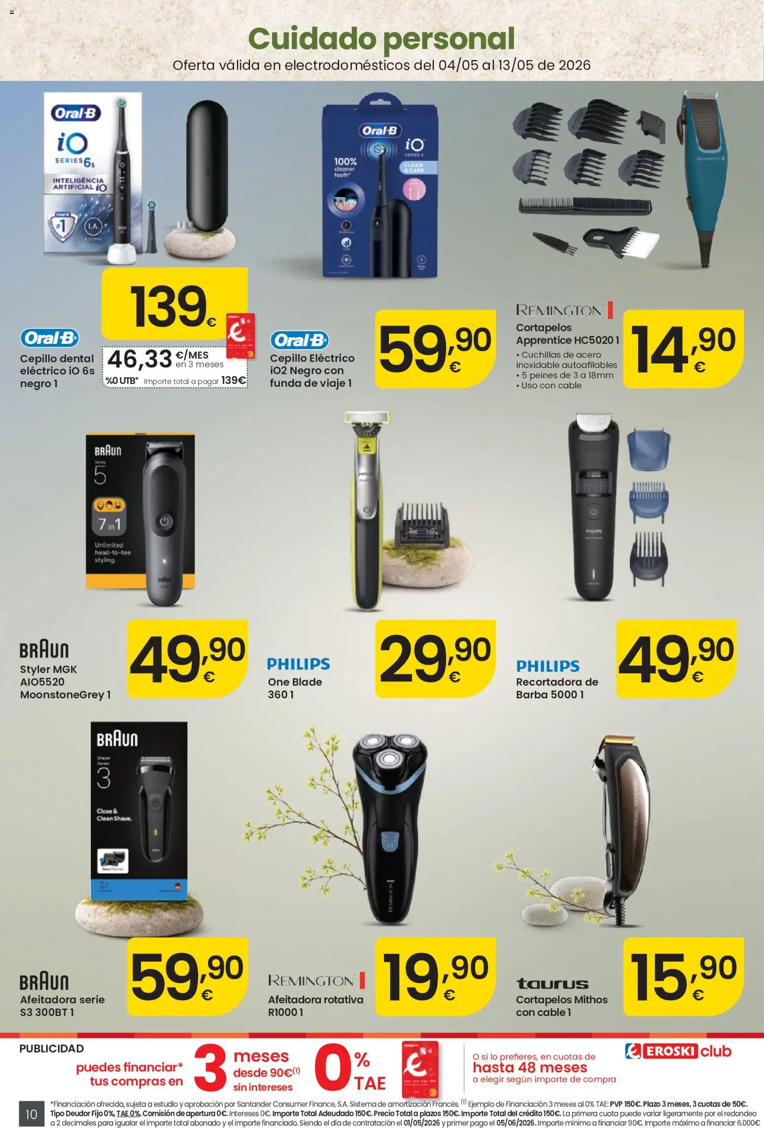 Eroski 3x2 En toda la perfumería y la parafarmacia │ válido desde el 30.04.2026 | Página: 10