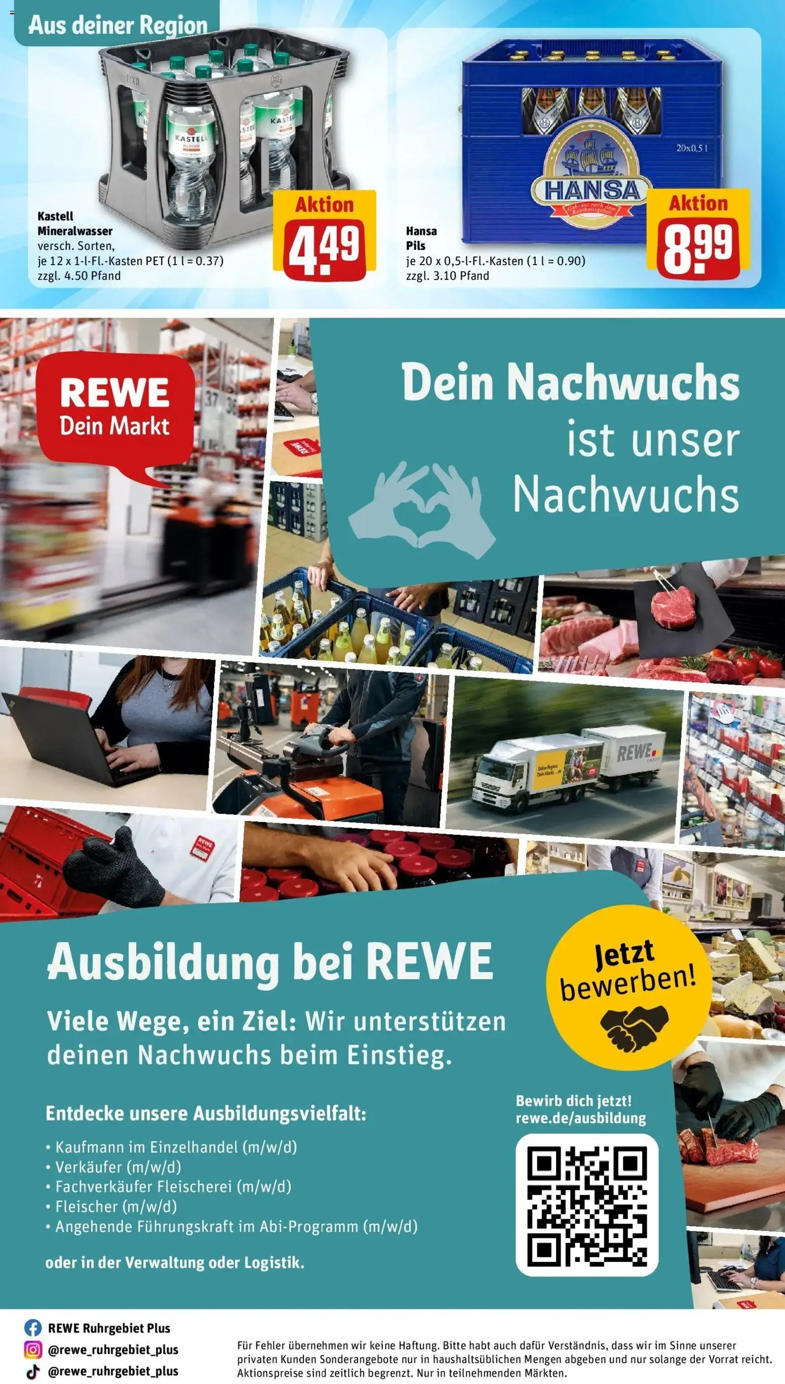 REWE Prospekt ab 24.08.2026 zum Blättern » Angebote | Seite: 24 | Produkte: Pils, Mineralwasser