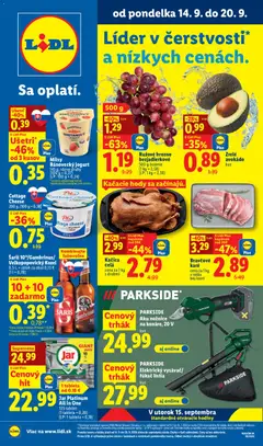 Lidl leták platný od 14.09.2026