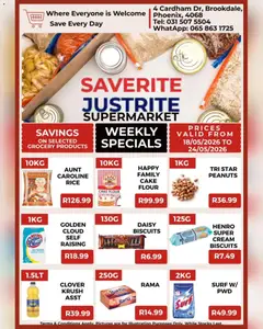 Saverite specials catalogue – valid from 18.05.2026