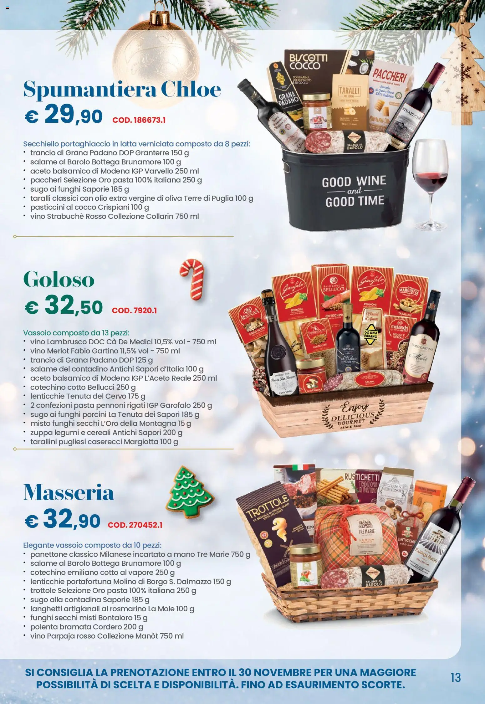 Volantino Conad del 26/10/2026 | Pagina: 13 | Prodotti: Biscotti, Pasta, Taralli, Cotechino