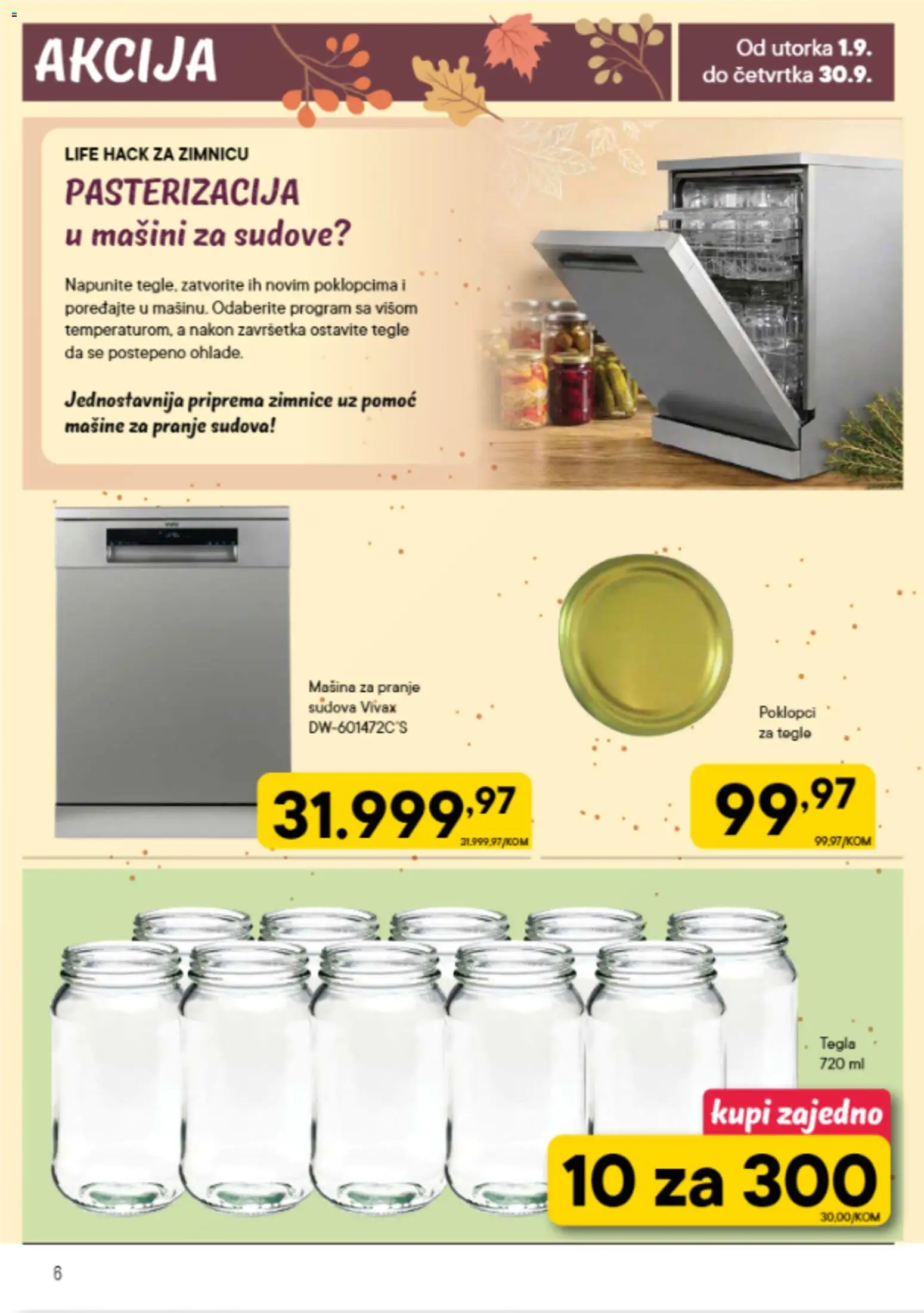 PerSu katalog - važi od 01.09.2026 | Strana: 6 | Proizvode: Mašina za pranje sudova, Tegla