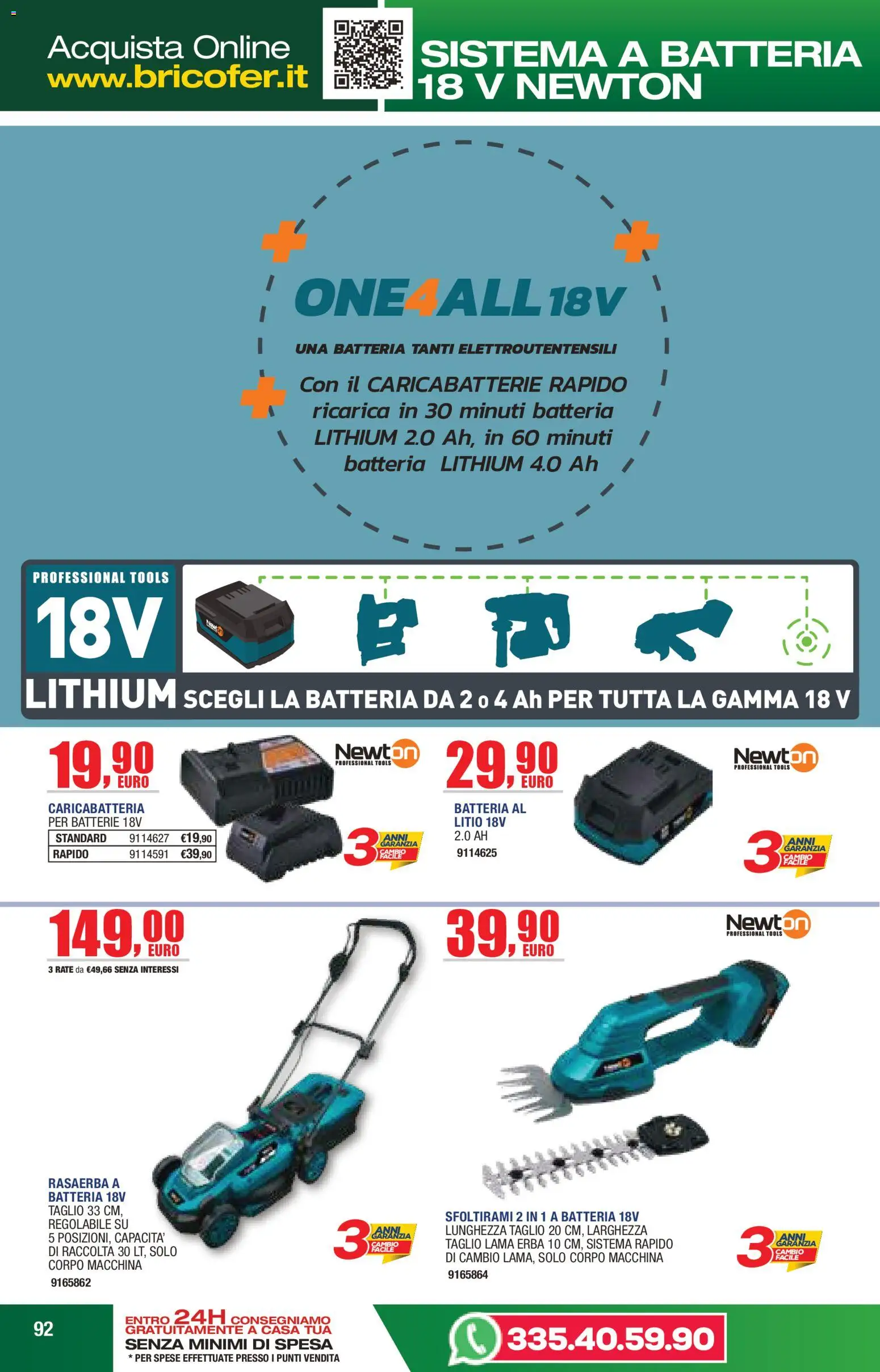 Volantino Self del 14/04/2026 | Pagina: 92 | Prodotti: Rasaerba, Batteria, Batterie, Caricabatterie