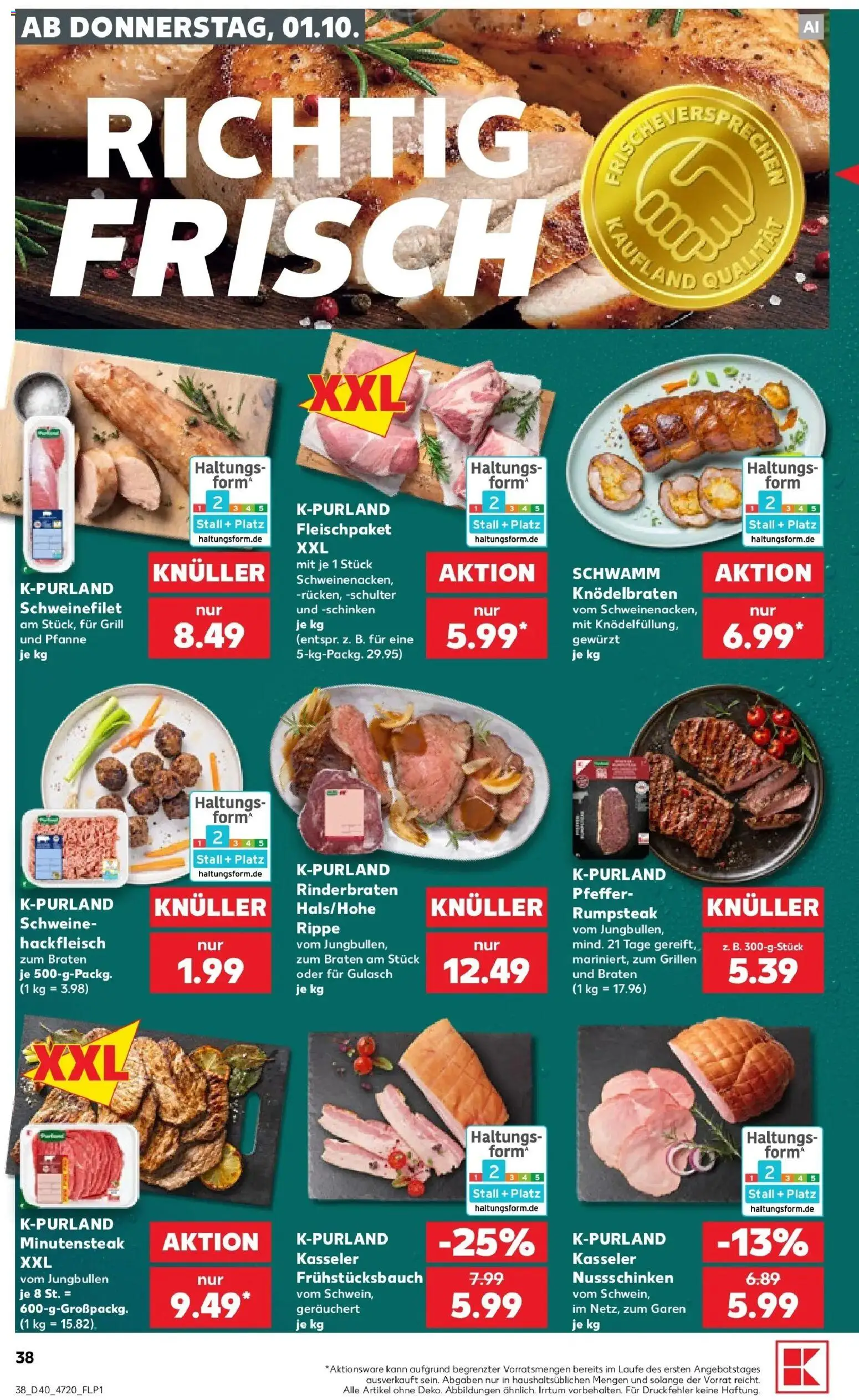 Prospekt Kaufland ab 28.09.2026 » Angebote Online zum Blättern | Seite: 48 | Produkte: Rinderbraten, Grill, Schweinefilet, Pfeffer