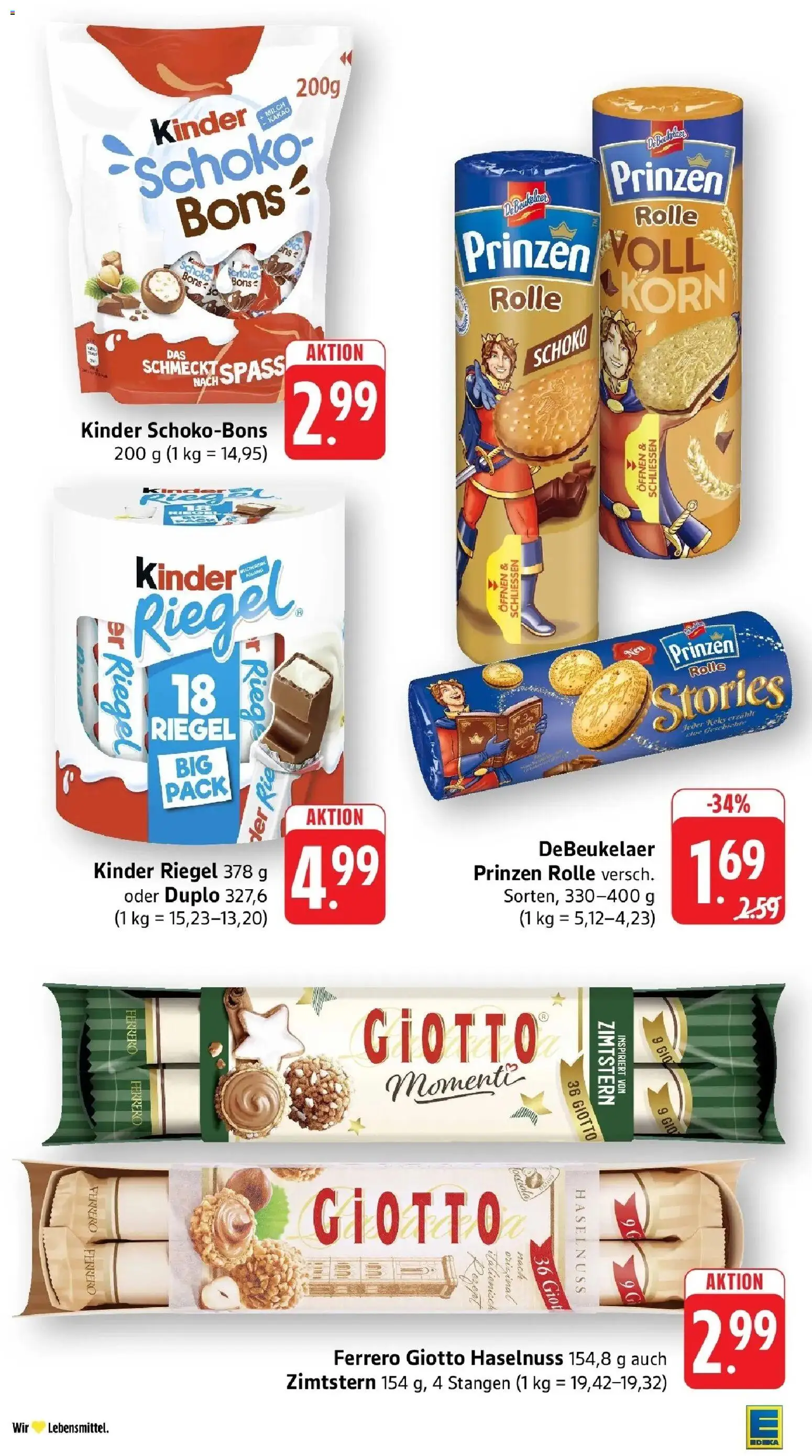 Edeka Prospekt Großostheim (ab 28.09.2026) » Angebote Online | Seite: 27 | Produkte: Kinder riegel