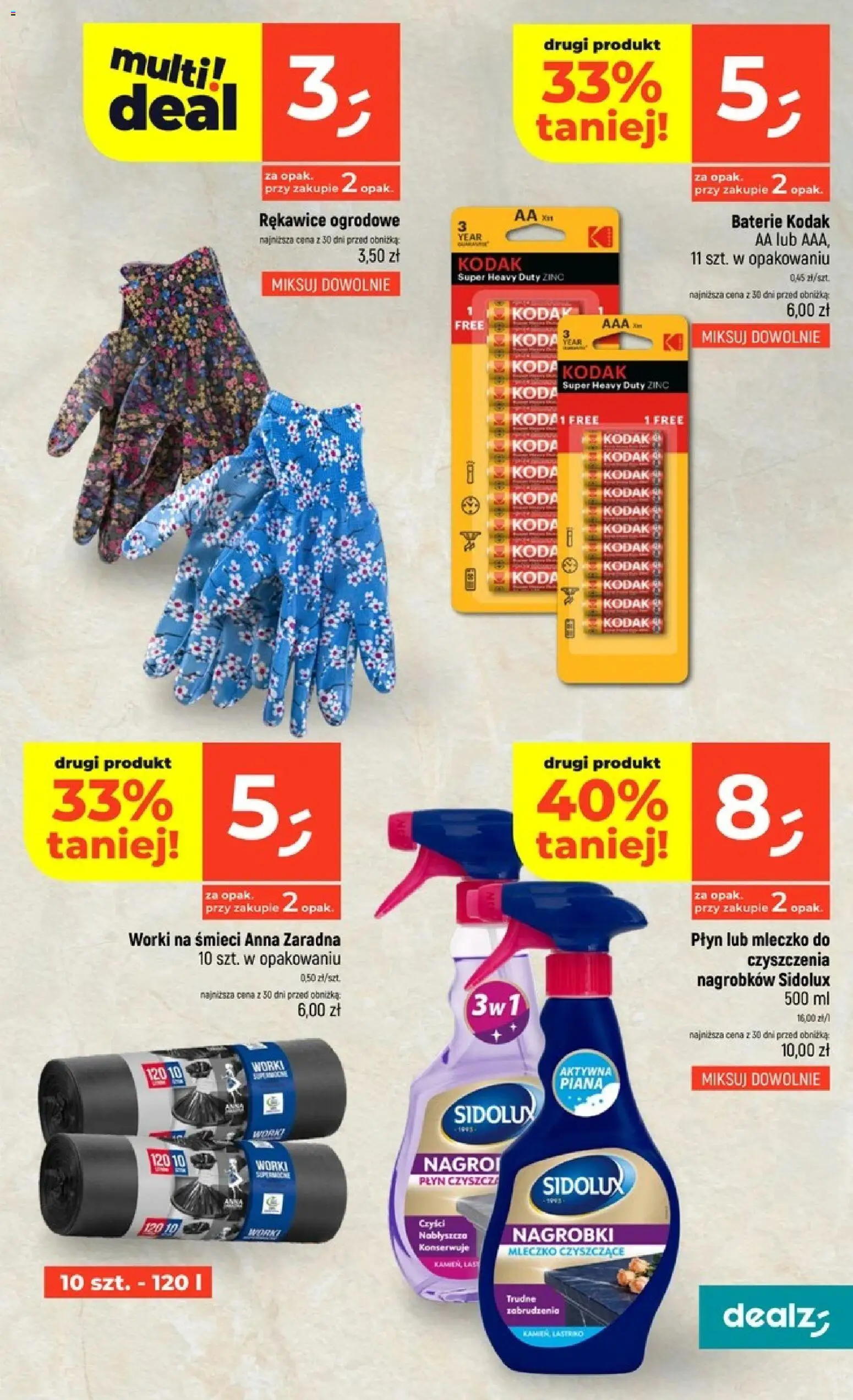 Dealz gazetka od 24.09.2026 | Strona: 51 | Produkty: Worki na śmieci, Baterie, Piana
