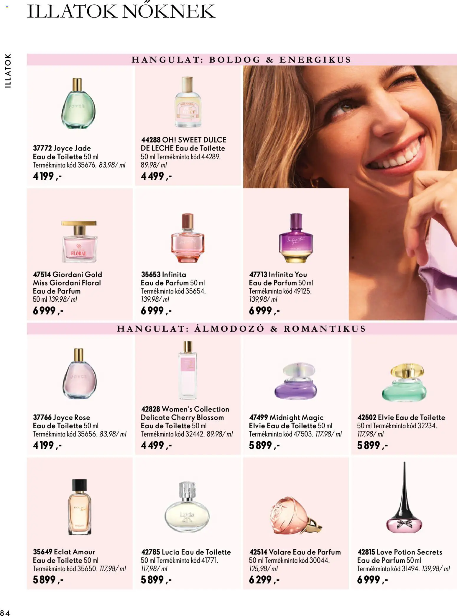 Oriflame akciós ujság - amely érvényes a következő dátumtól: 2026.09.30. | Oldal: 84 | Termékek: Parfüm, Rosé