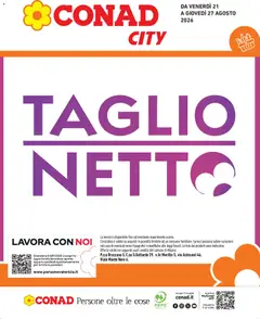 Anteprima del volantino Conad volantino City Lombardia valido a partire dal 21/08/2026