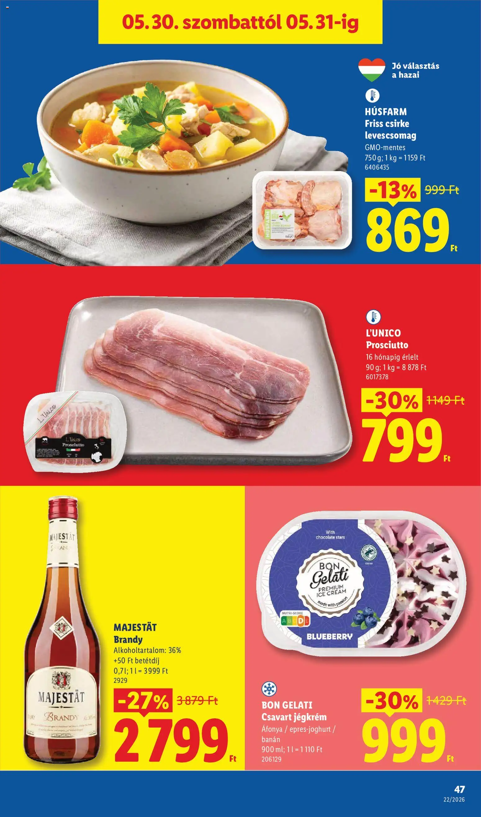 Lidl akciós ujság - amely érvényes a következő dátumtól: 28.05.2026 | Oldal: 47