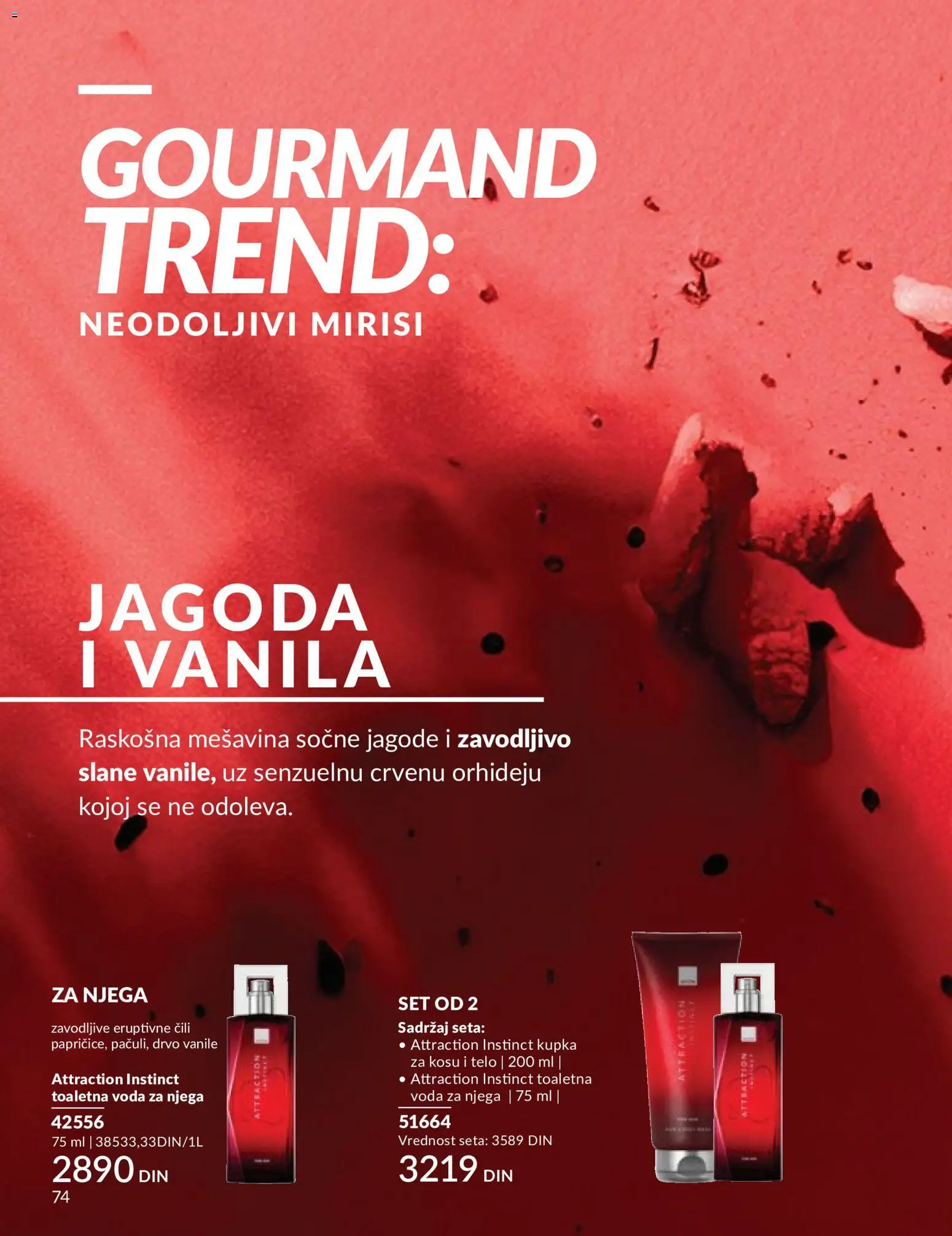 AVON katalog - važi od 01.05.2026 | Strana: 74 | Proizvode: Jagode, Jagoda, Toaletna voda, Voda