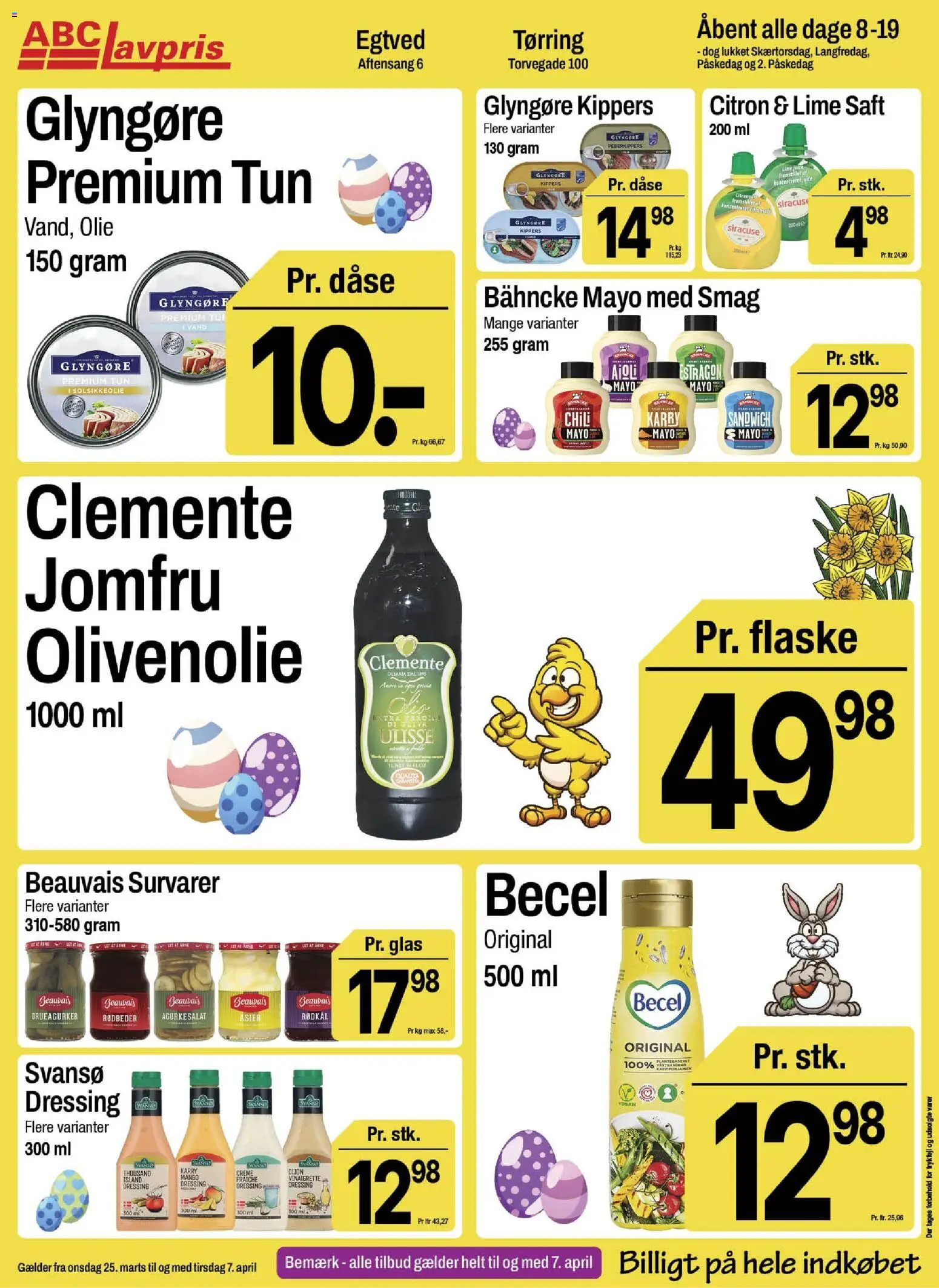 Abc Lavpris tilbudsavis – gyldig fra 25.03.2026 | Side: 10 | Produkter: Mango, Creme, Tun, Asier