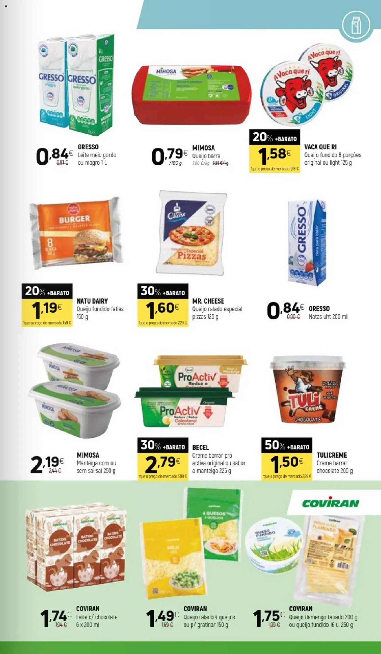 Coviran folheto │ válido de 14/07/2026 | Página: 5 | Produtos: Leite, Queijo, Creme, Natas