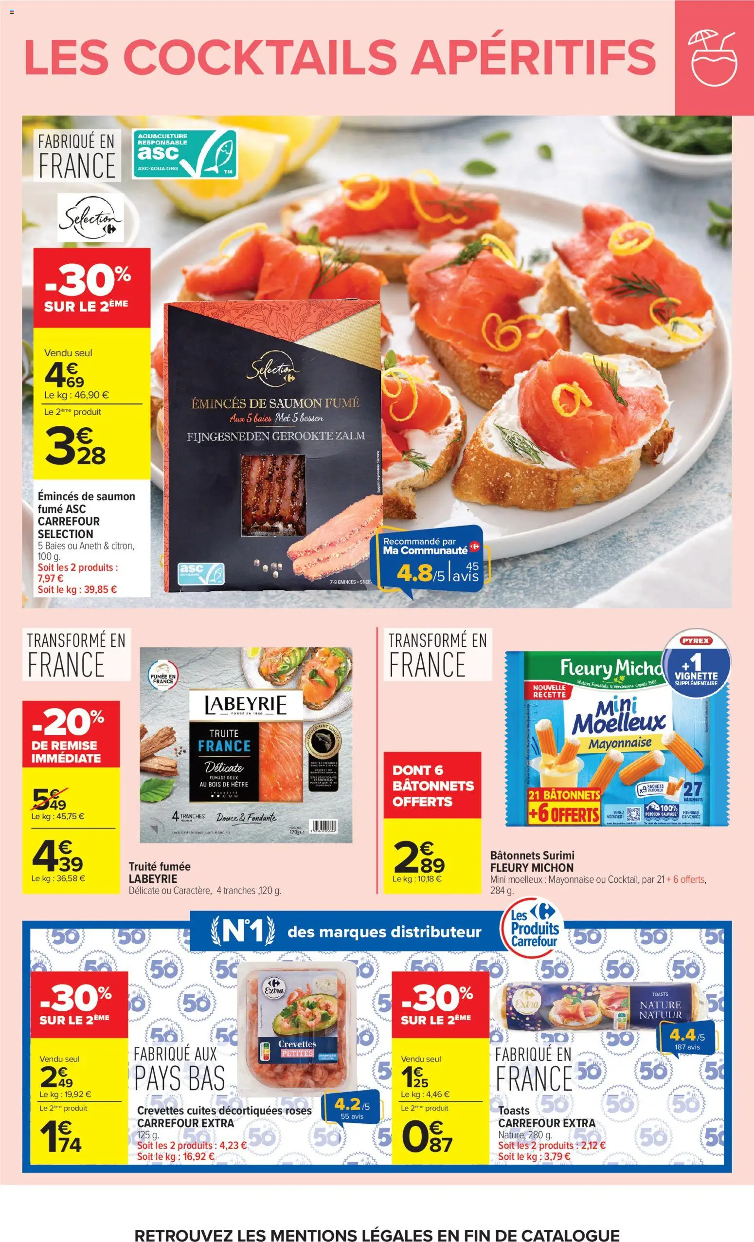 {H1} | Page: 17 | Produits: Saumon fumé, Crevettes, Mayonnaise, Saumon