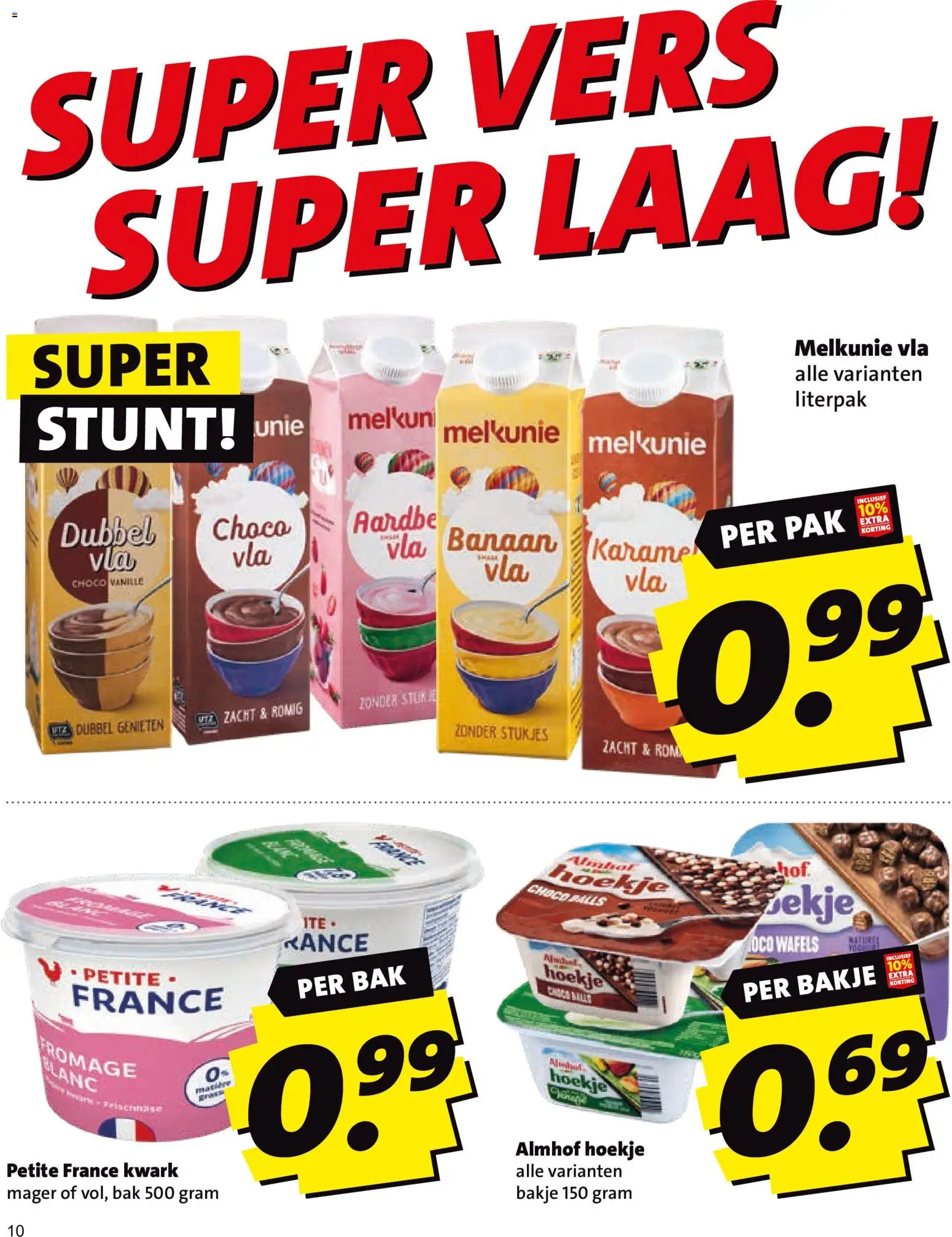 {H1} | Pagina: 10 | Producten: Kwark, Vanille, Wafels, Banaan