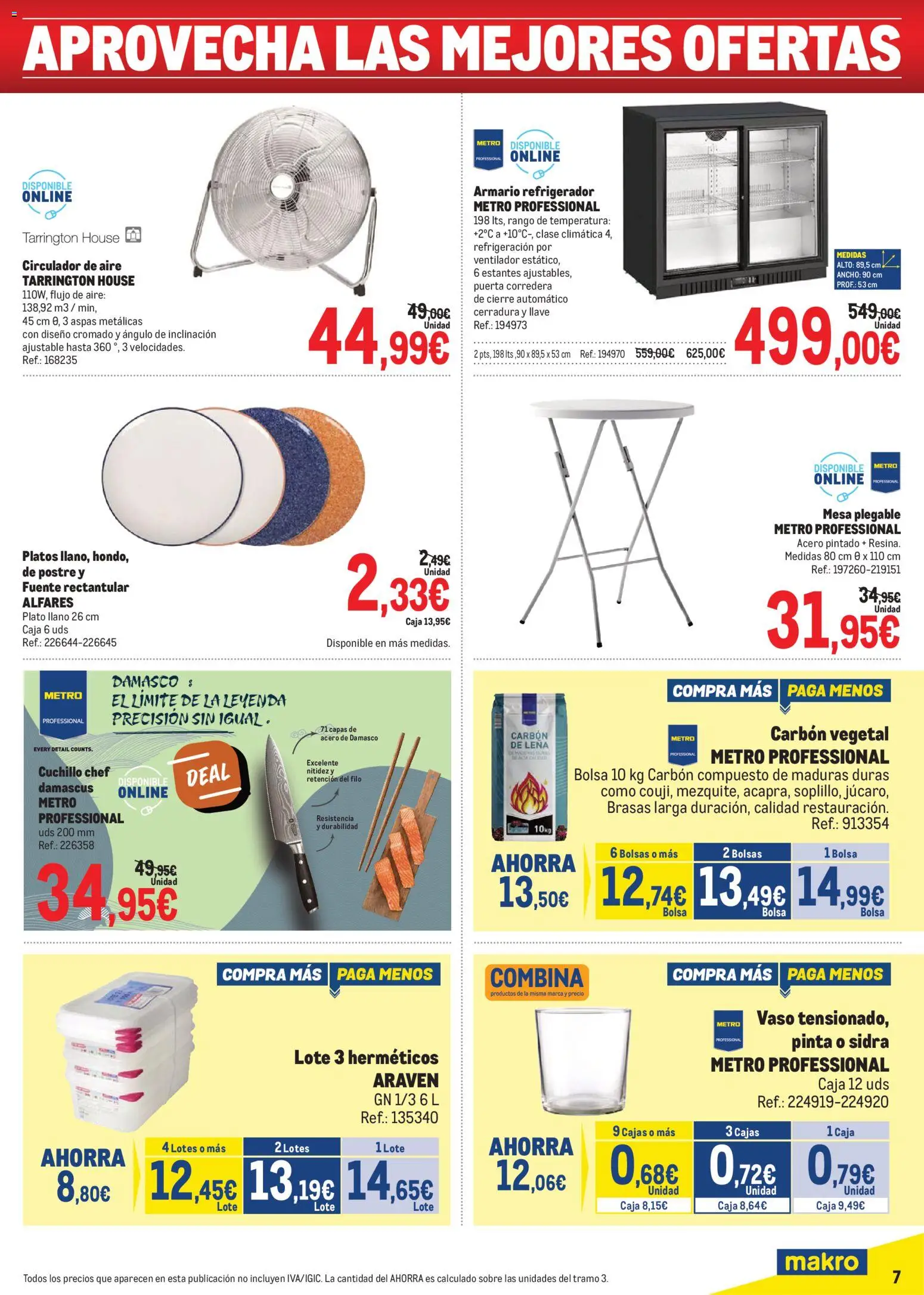 Makro Precios Centro │ válido desde el 15.06.2026 | Página: 7 | Productos: Bolsa, Refrigerador, Mesa, Caja