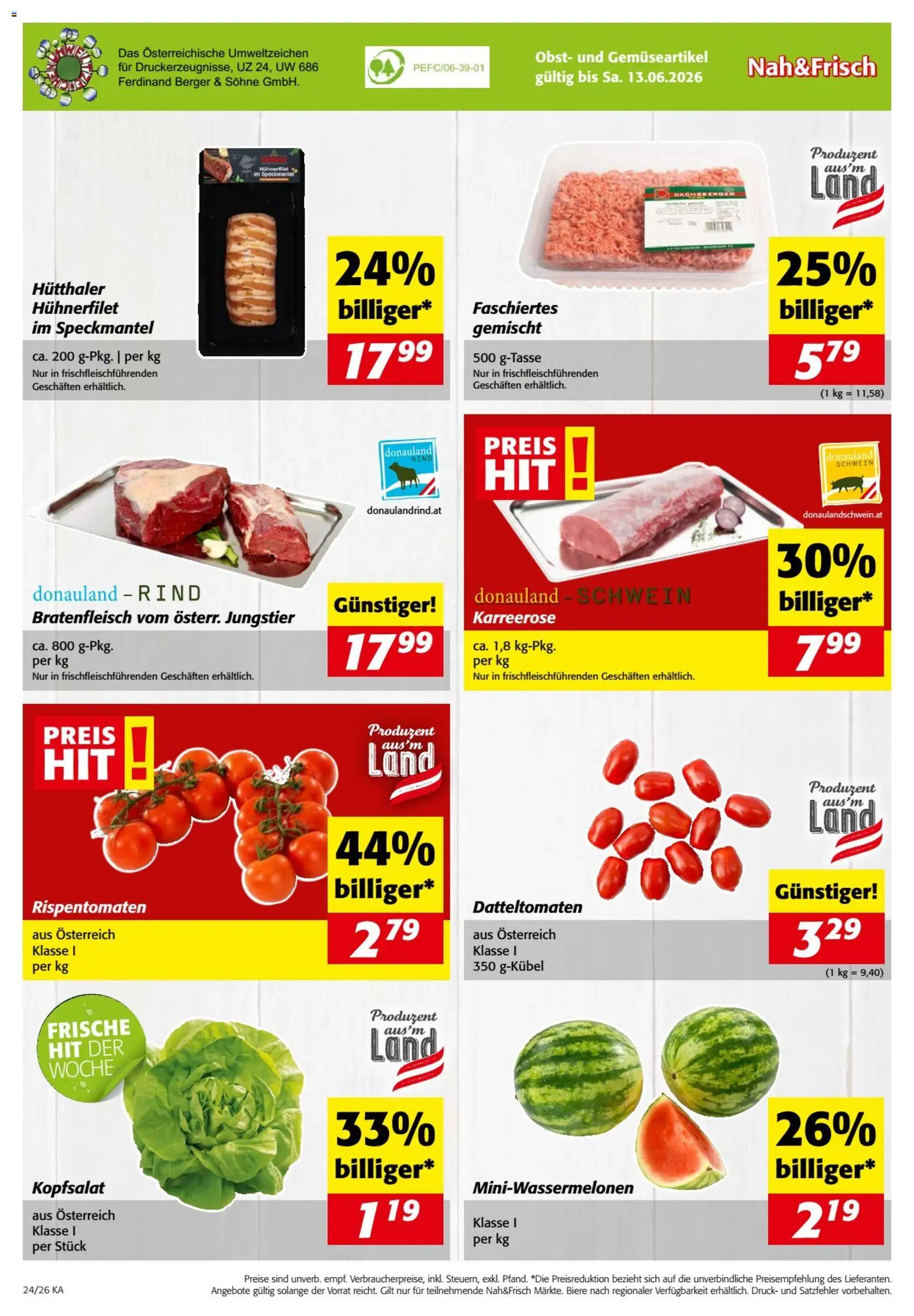 Nah und Frisch Flugblatt gültig ab 10.06.2026 | Seite: 8 | Produkte: Obst