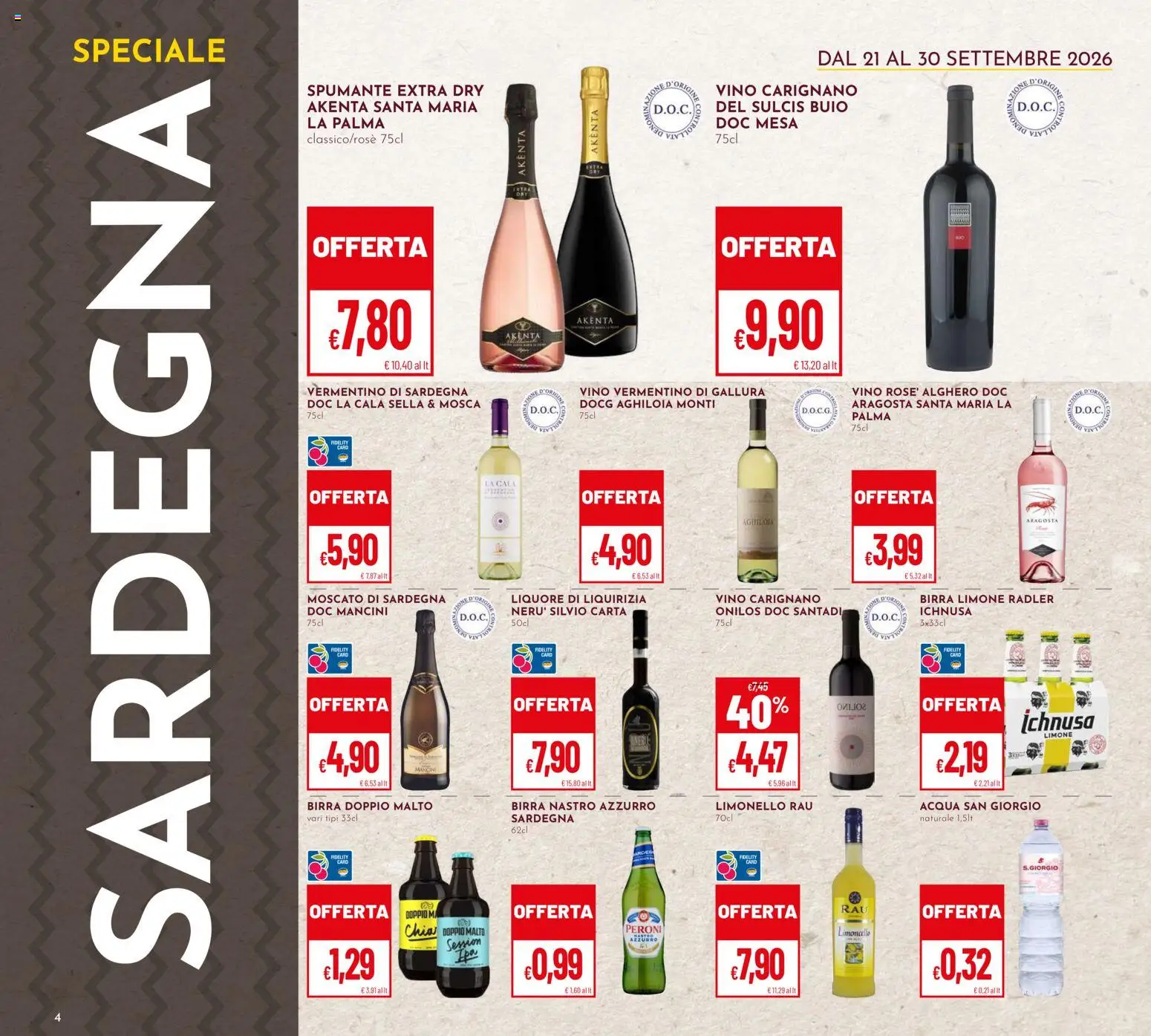 Volantino Pan del 30/09/2026 | Pagina: 4 | Prodotti: Birra, Limone, Spumante, Radler