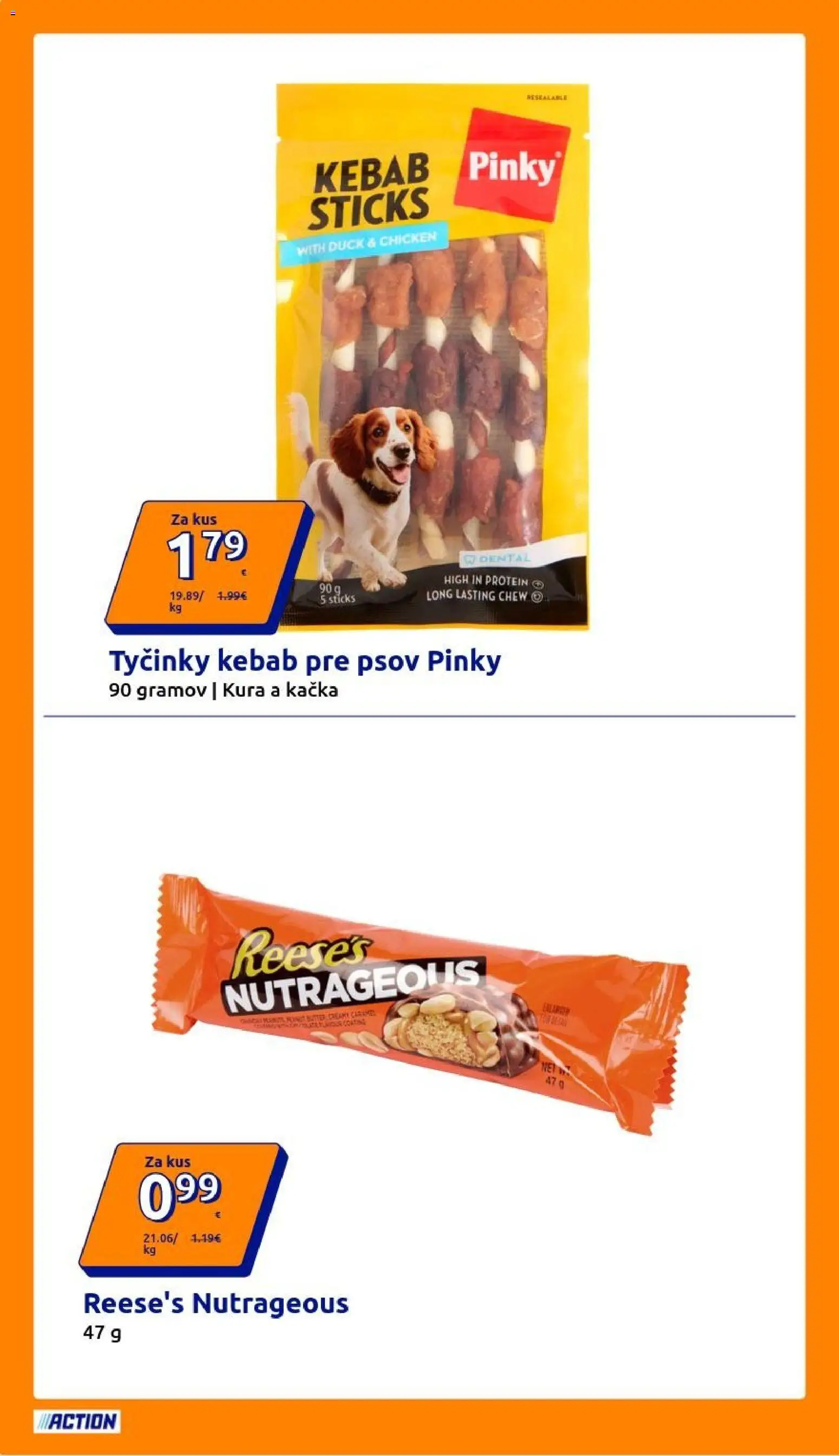 Nové Action akcie – leták je platný od 21.10.2026 | Strana: 22 | Produkty: Protein, Kačka