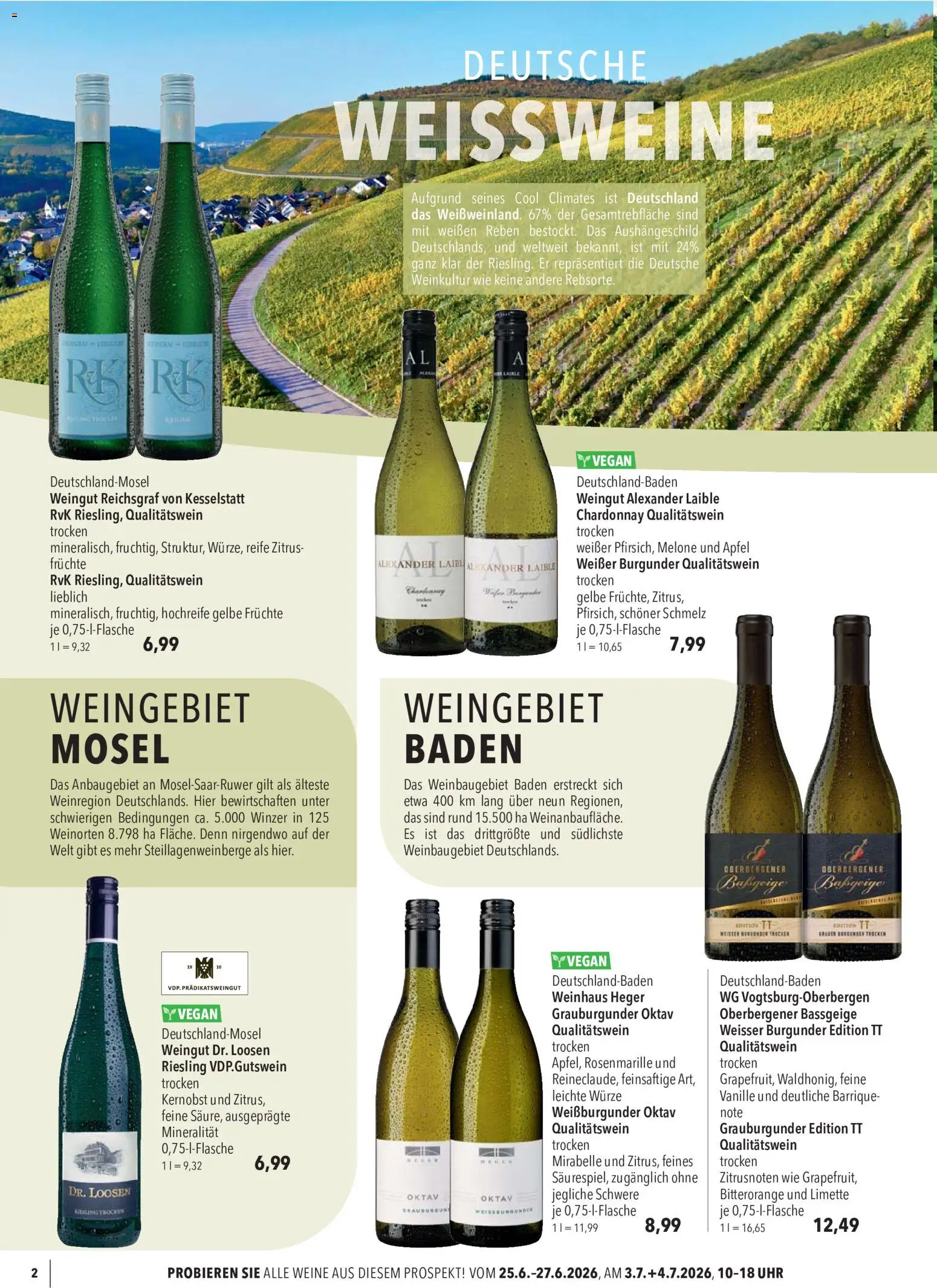 CITTI Markt Sommer Weine – gültig ab 24.06.2026 | Seite: 2 | Produkte: Äpfel, Limette, Melone, Uhr