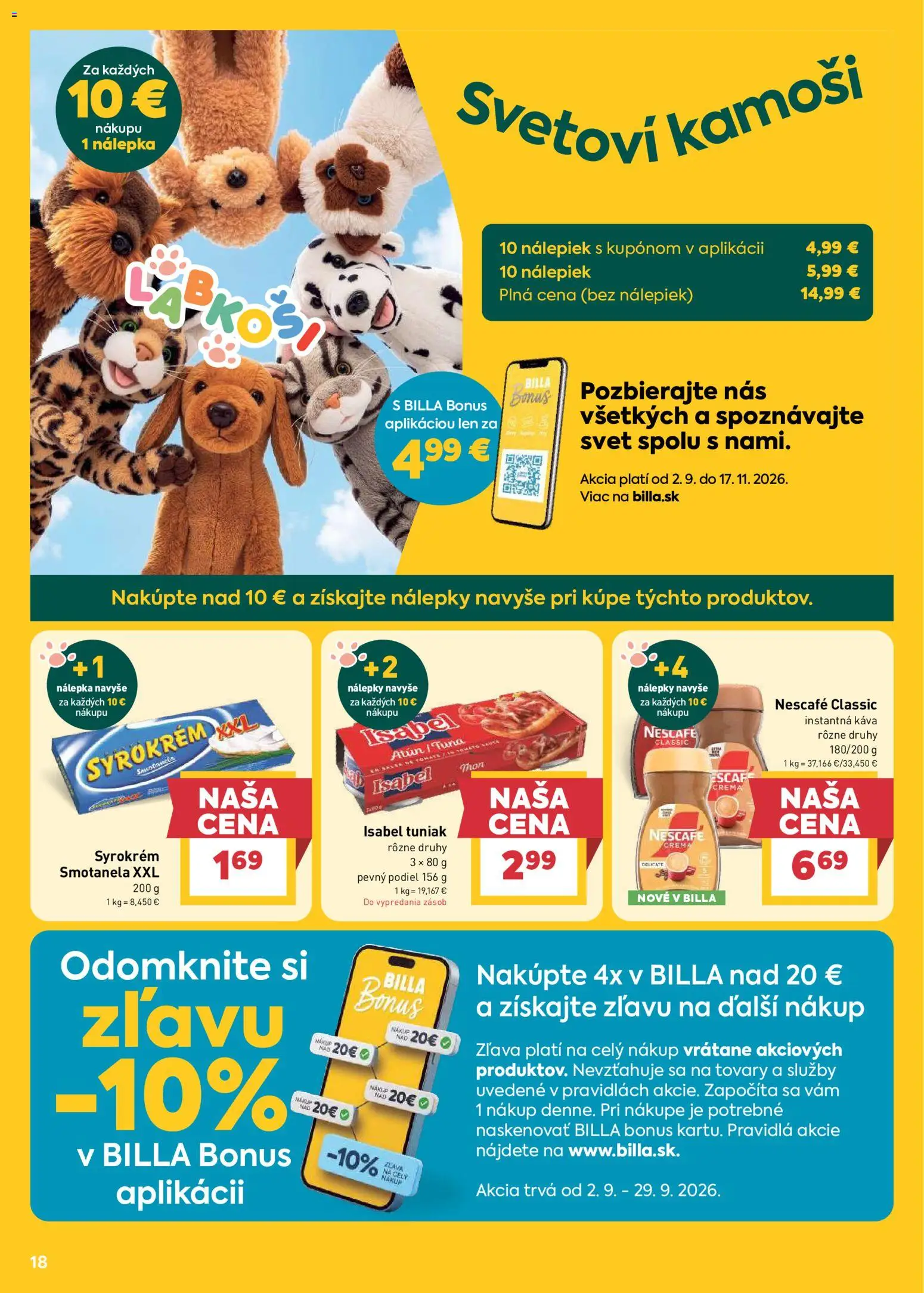 Nové Billa akcie – leták je platný od 02.09.2026 | Strana: 18