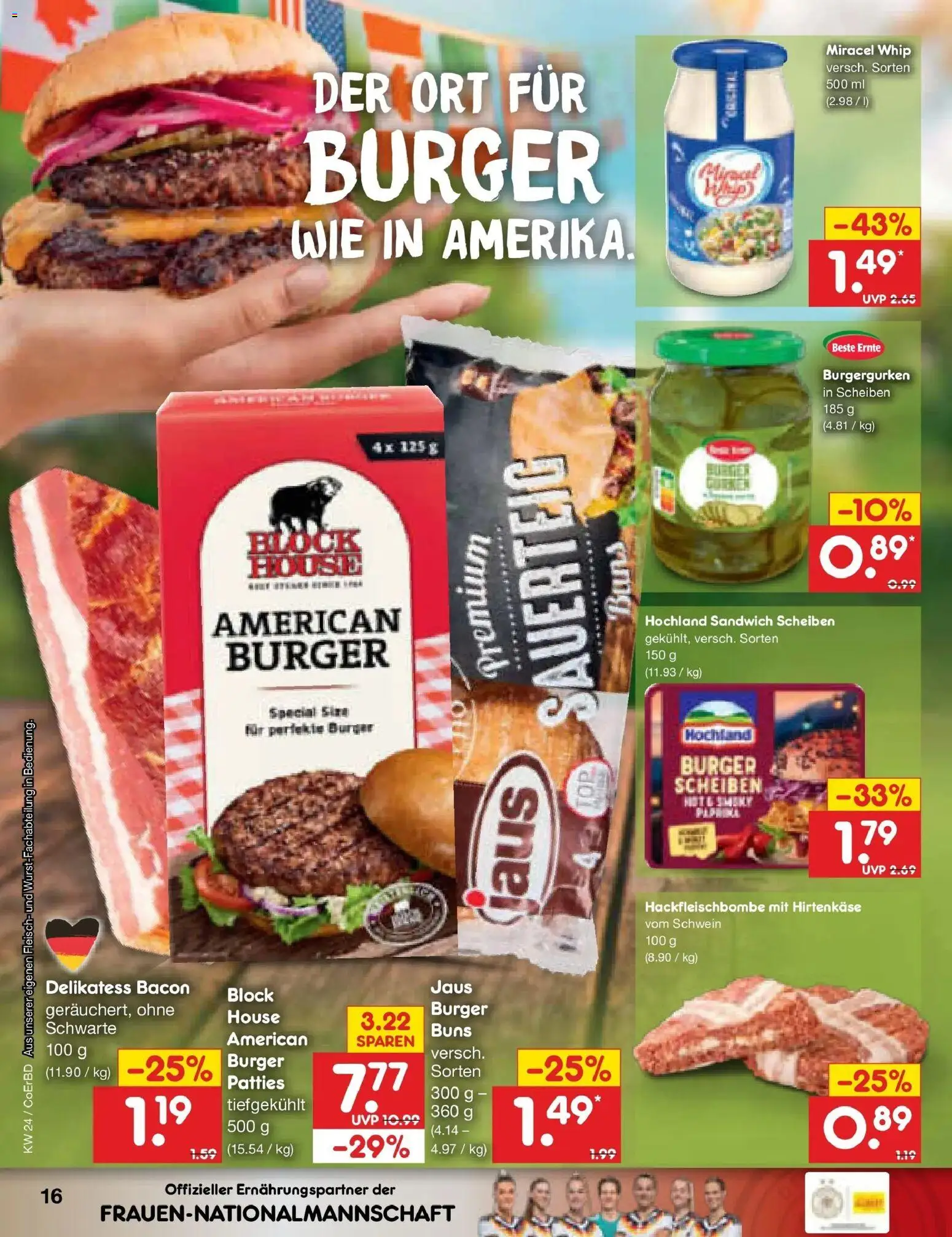 Netto Marken-Discount Prospekt Delitzsch – gültig ab 08.06.2026 | Seite: 26 | Produkte: Burger, Miracel whip