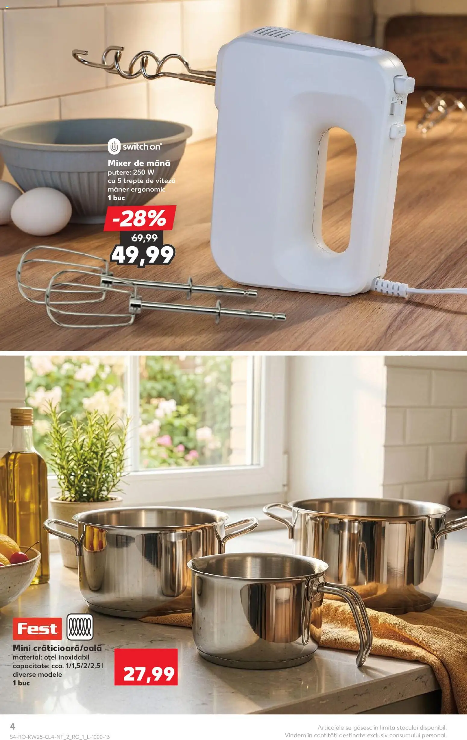 Noul catalog Kaufland – valabil de la 17.06.2026 | Pagină: 4 | Produse: Mixer, Mâner