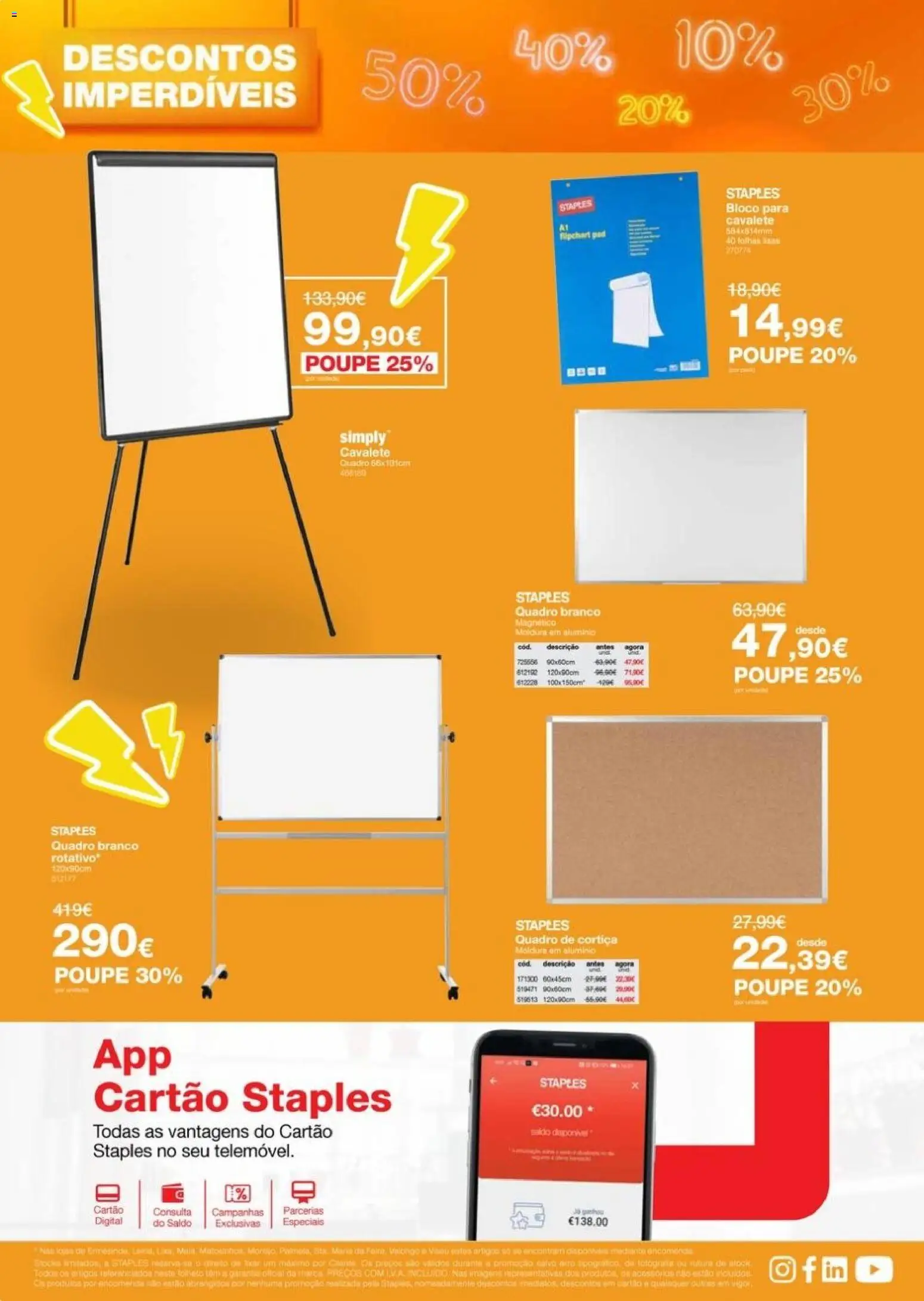 Staples Descontos imperdiveis de julho │ válido de 09/07/2026 | Página: 12 | Produtos: Moldura, Quadro, Cavalete