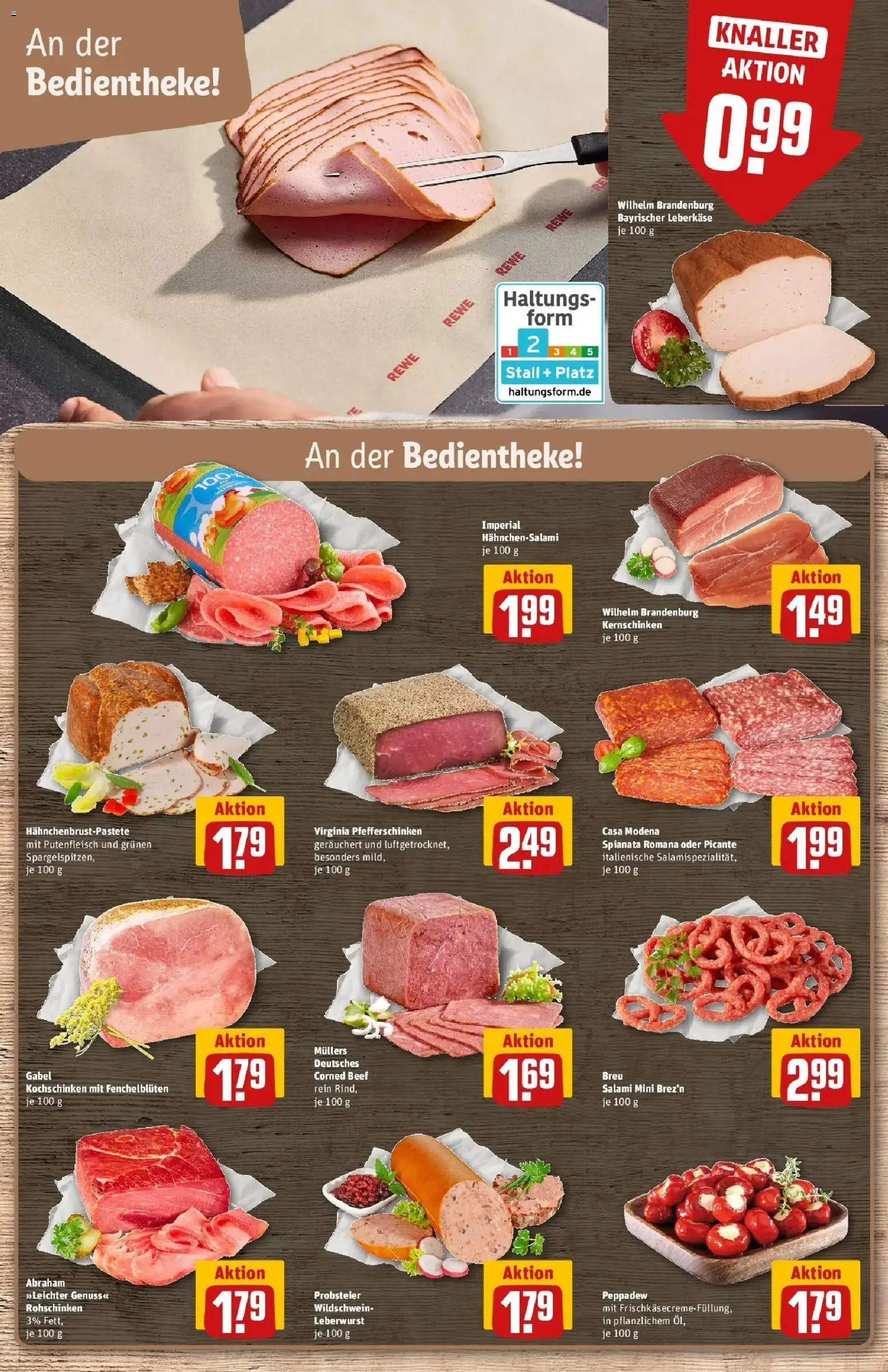 REWE Prospekt ab 04.05.2026 zum Blättern » Angebote | Seite: 16 | Produkte: Salami, Leberkase