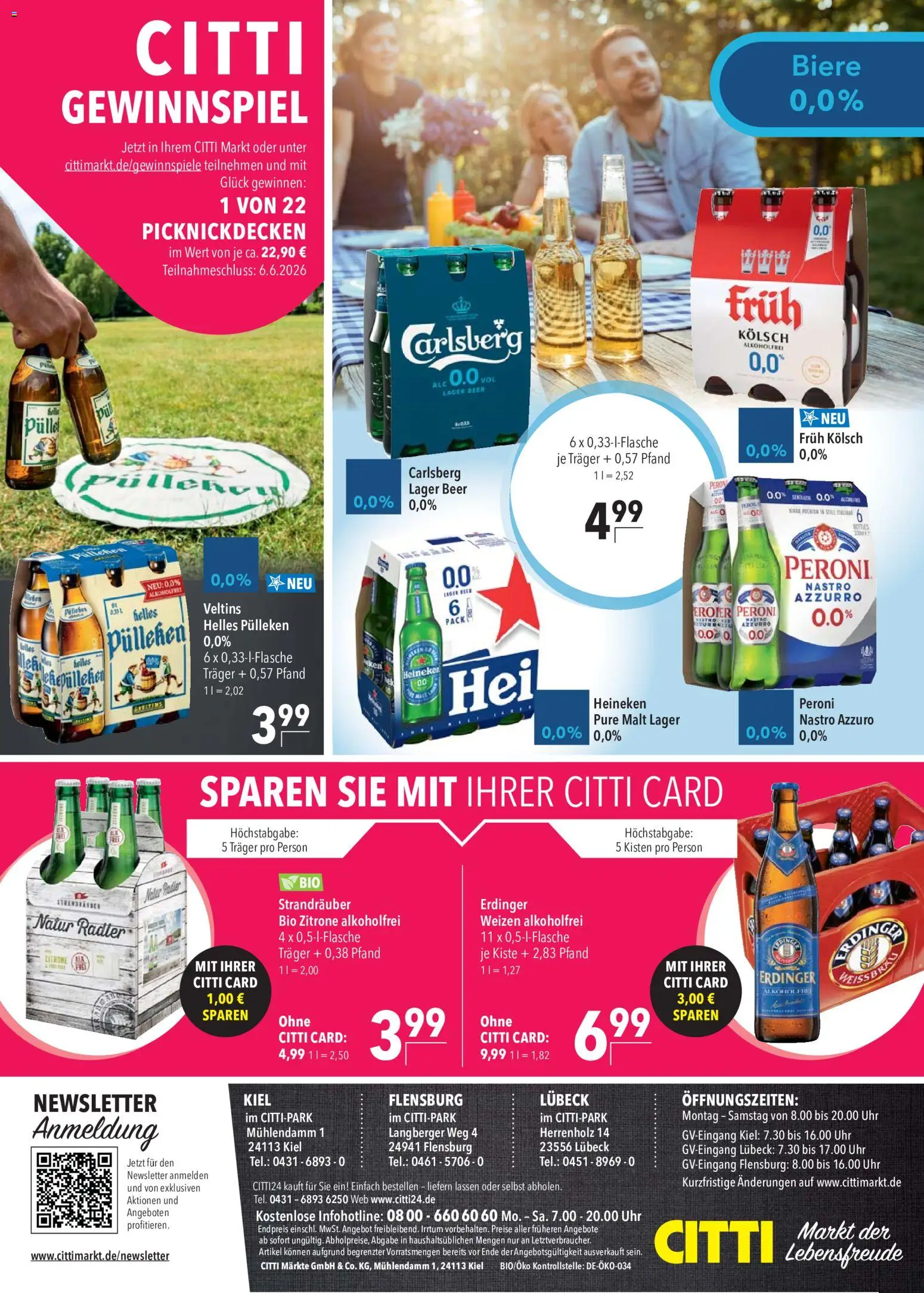 CITTI Markt  Alkoholfreie Alternativen – gültig ab 27.05.2026 | Seite: 8 | Produkte: Helles pulleken, Heineken, Radler, Zitrone