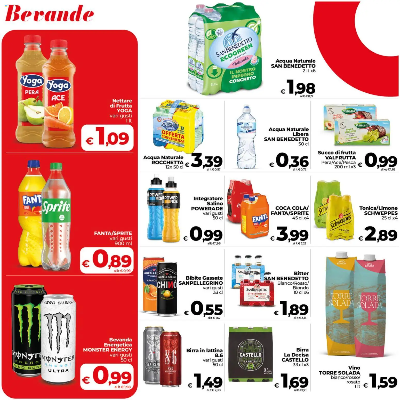 Volantino COOP del 23/10/2026 | Pagina: 20 | Prodotti: Frutta, Bibite, Fanta, Succo di frutta