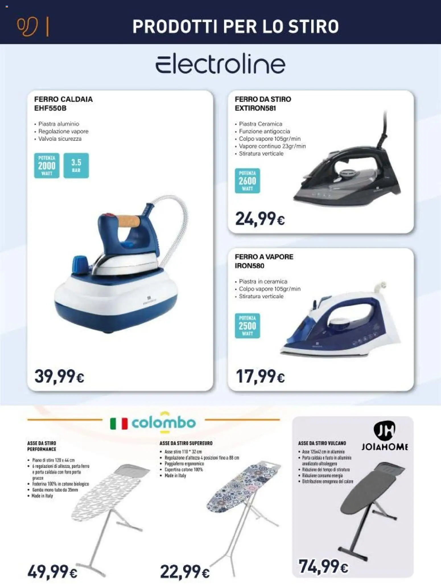 Volantino Unieuro del 03.04.2026 | Pagina: 20 | Prodotti: Caldaia, Ferro da stiro