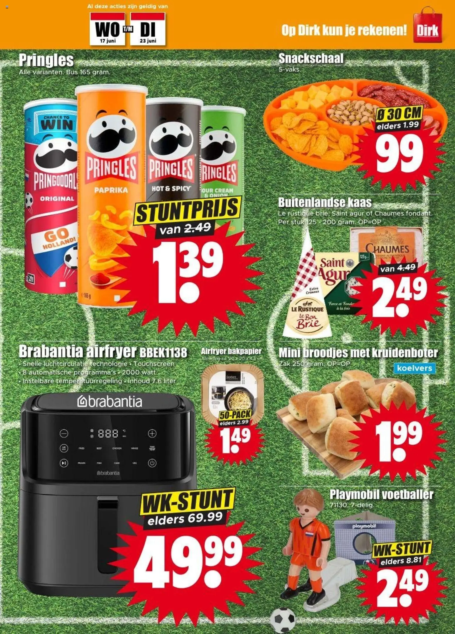 {H1} | Pagina: 19 | Producten: Brie, Kész piskótalap, Pringles, Broodjes