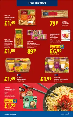 Preview of Weekly offers Lidl valid from 10/09/2026 | Page: 13 | Products: Rice, Mango, Crackers, Dessert