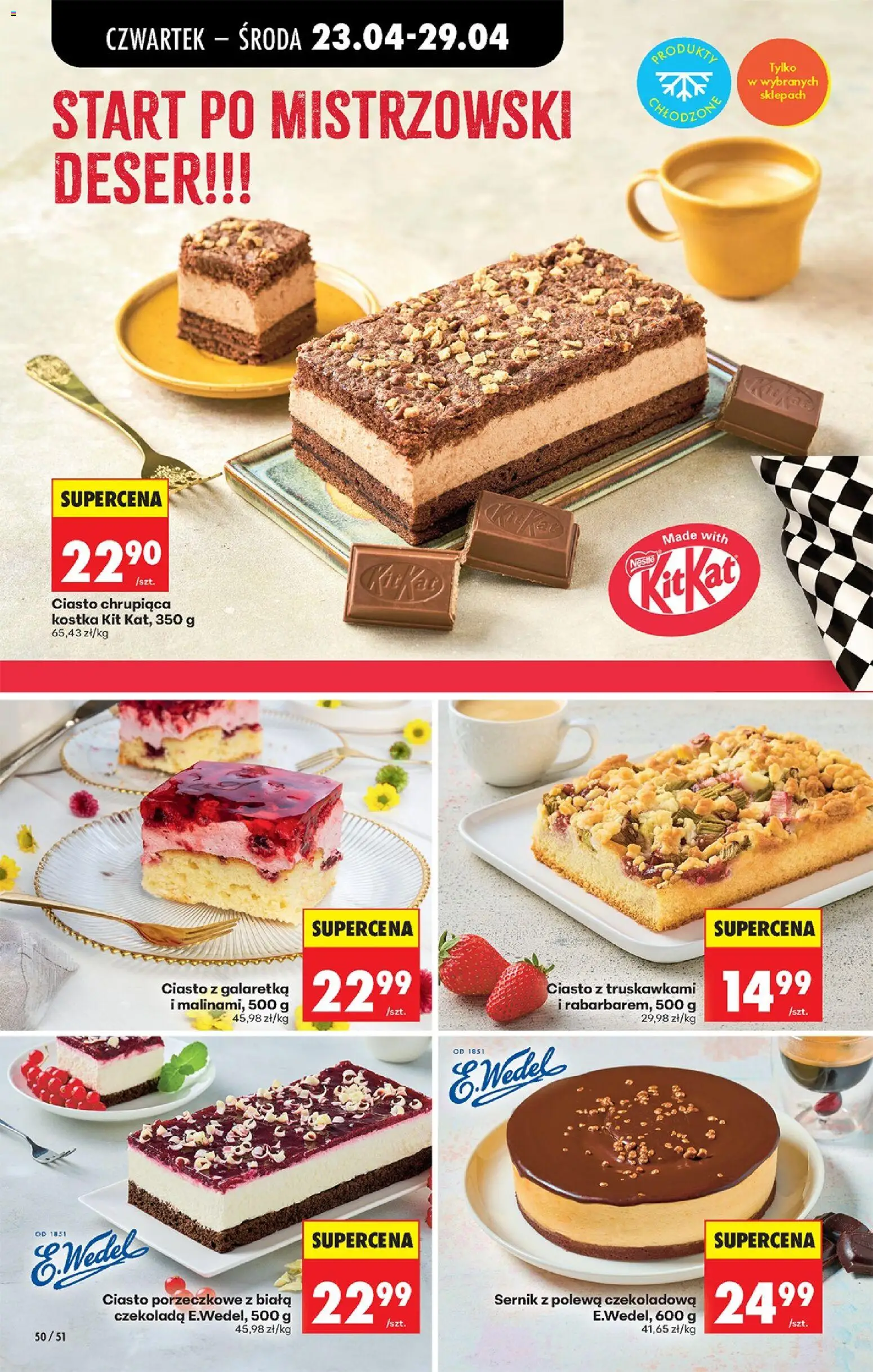Biedronka gazetka od czwartku od 23.04.2026 | Strona: 72 | Produkty: Czekoladowa, Galaretka, Polewa czekoladowa, Czekolada