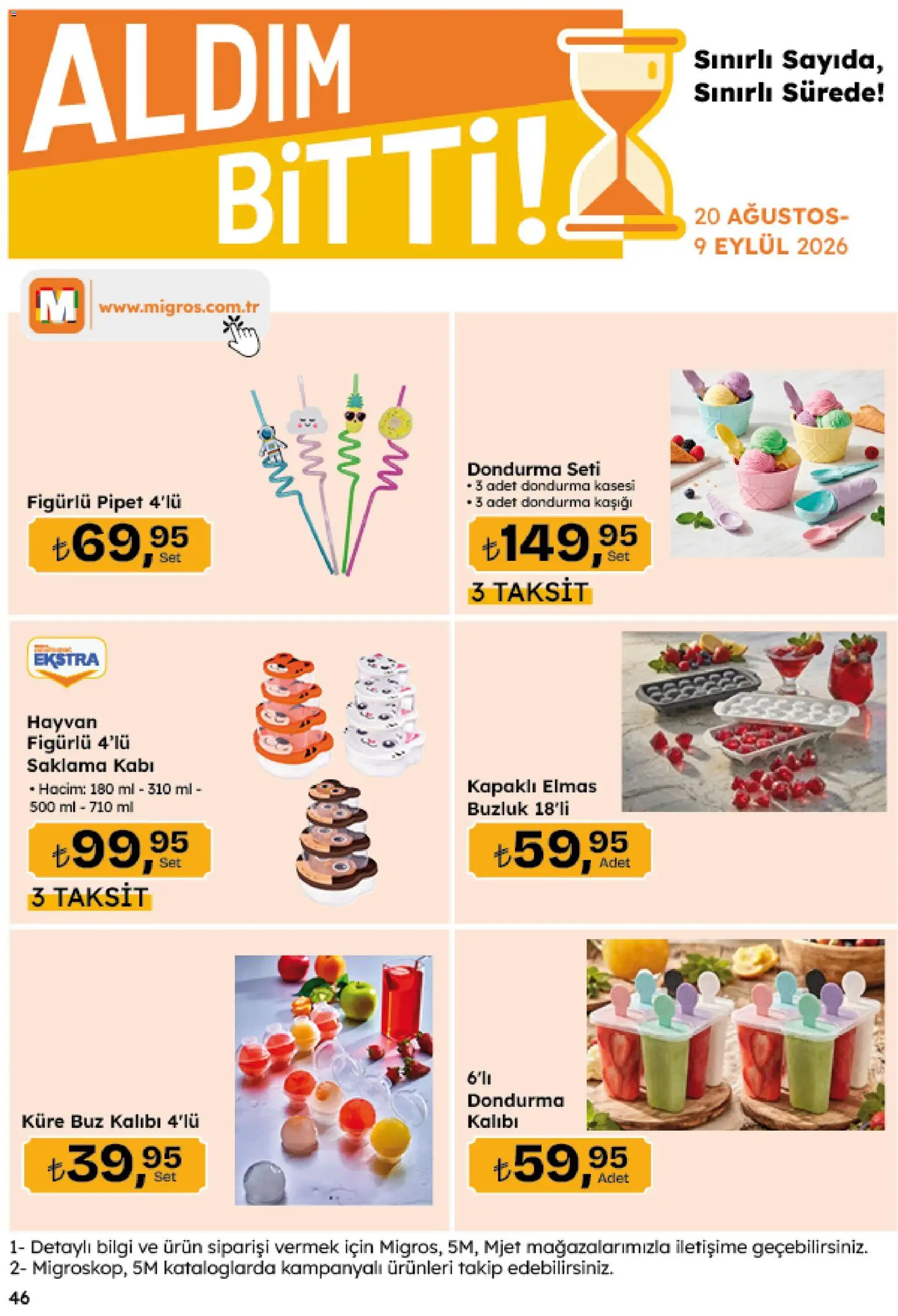 Migros Katalog - Migroskop - 20 Ağustos 2026 tarihinden itibaren geçerlidir | Sayfa: 165 | Ürünler: Küre, Dondurma