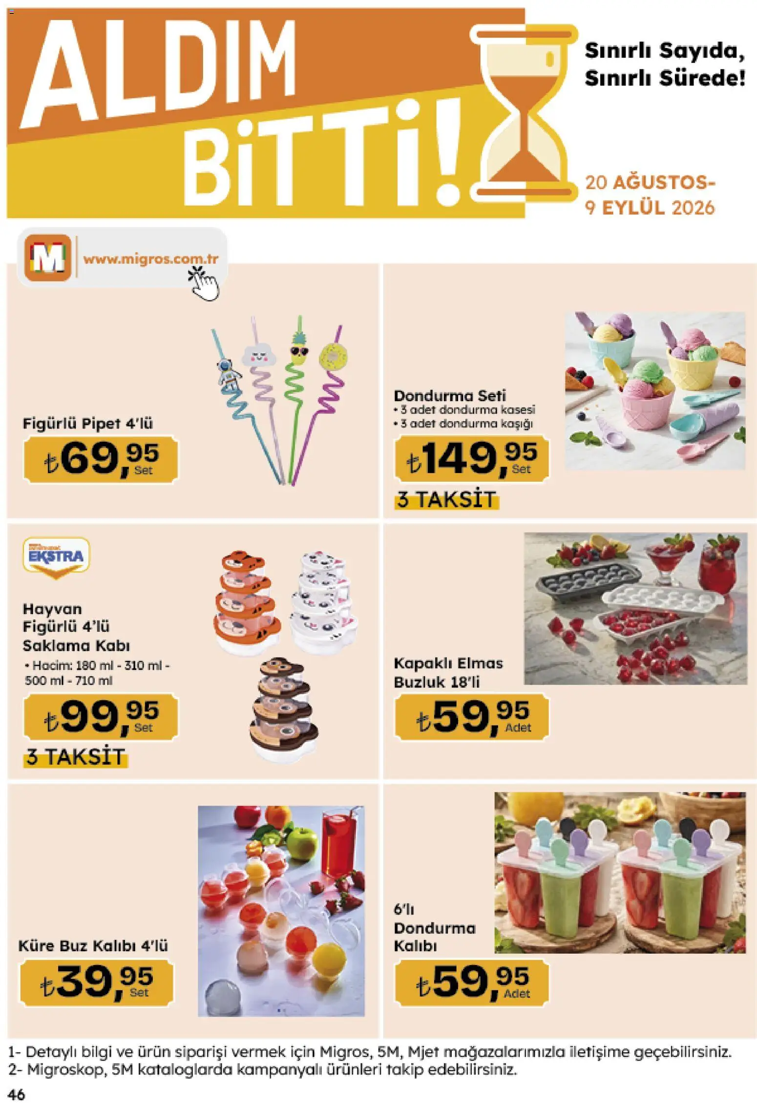 Migros aktüel ürünler kataloğu yayımlandı! Bu hafta 20 Ağustos 2026 - 09 Eylül 2026 günü Migros indirimli ürünleri
