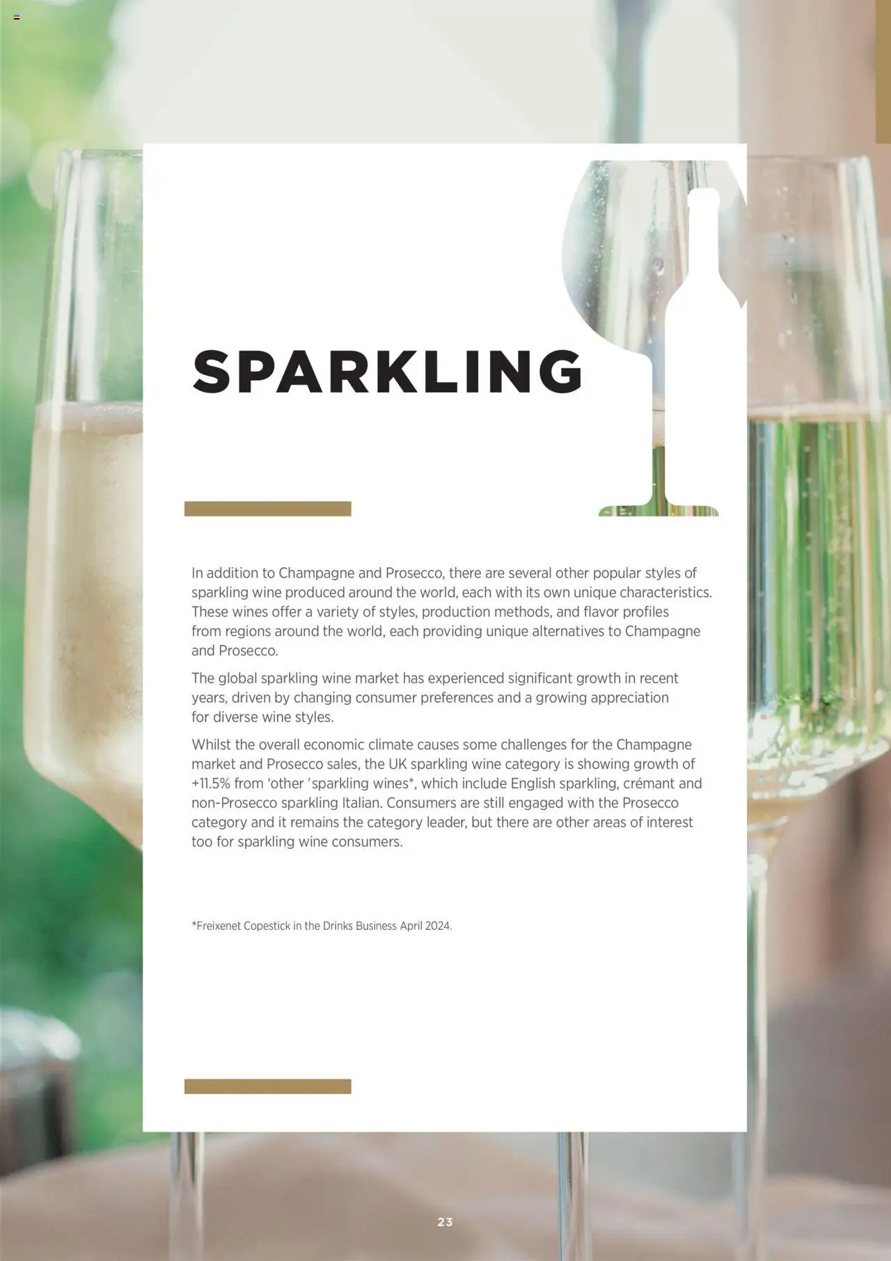 {H1} | Page: 23 | Products: Prosecco, Sparkling wine, Drinks, Wine
