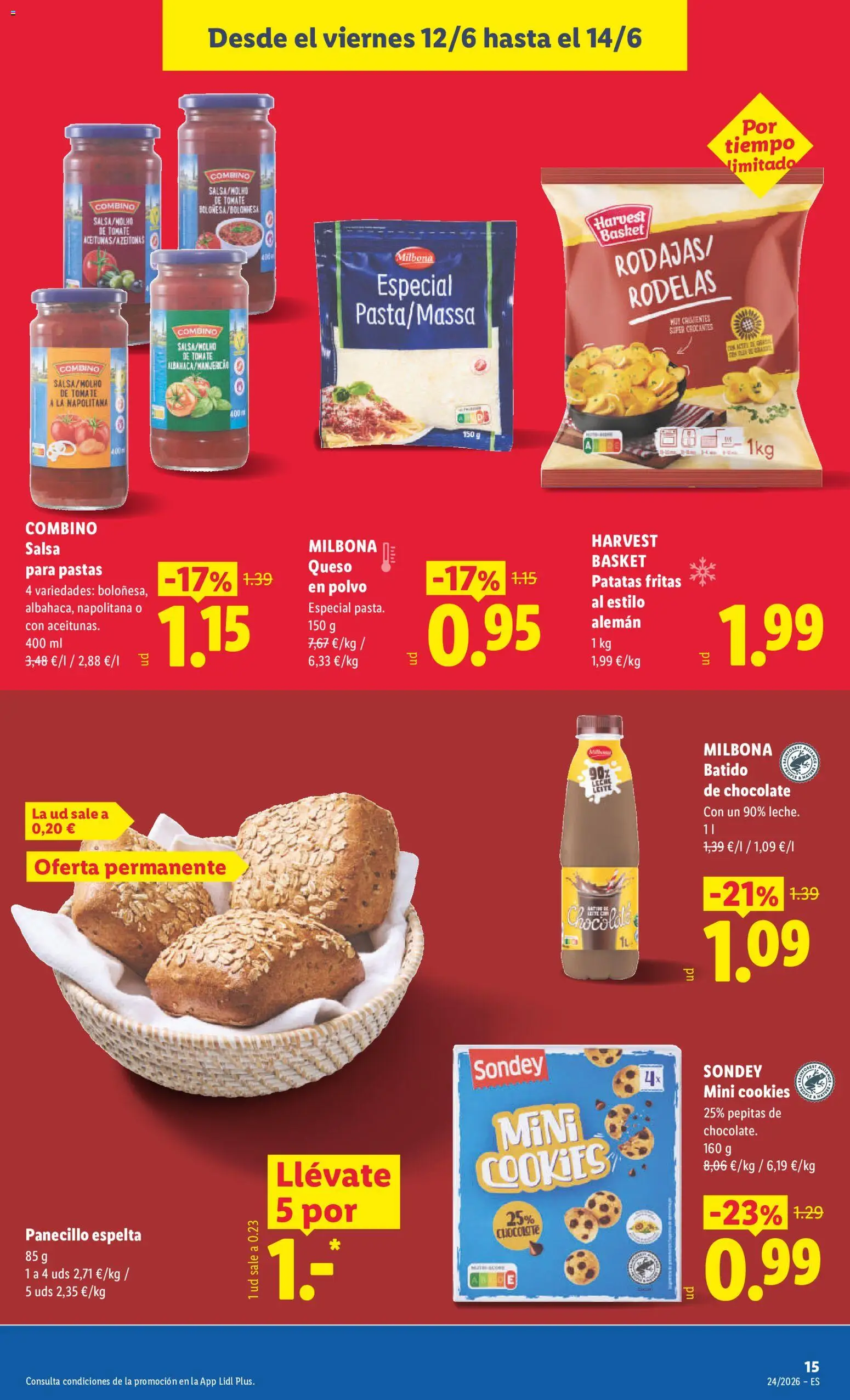 Lidl folleto Baleares │ válido desde el 08.06.2026 | Página: 15 | Productos: Polvo, Queso, Chocolate, Pasta