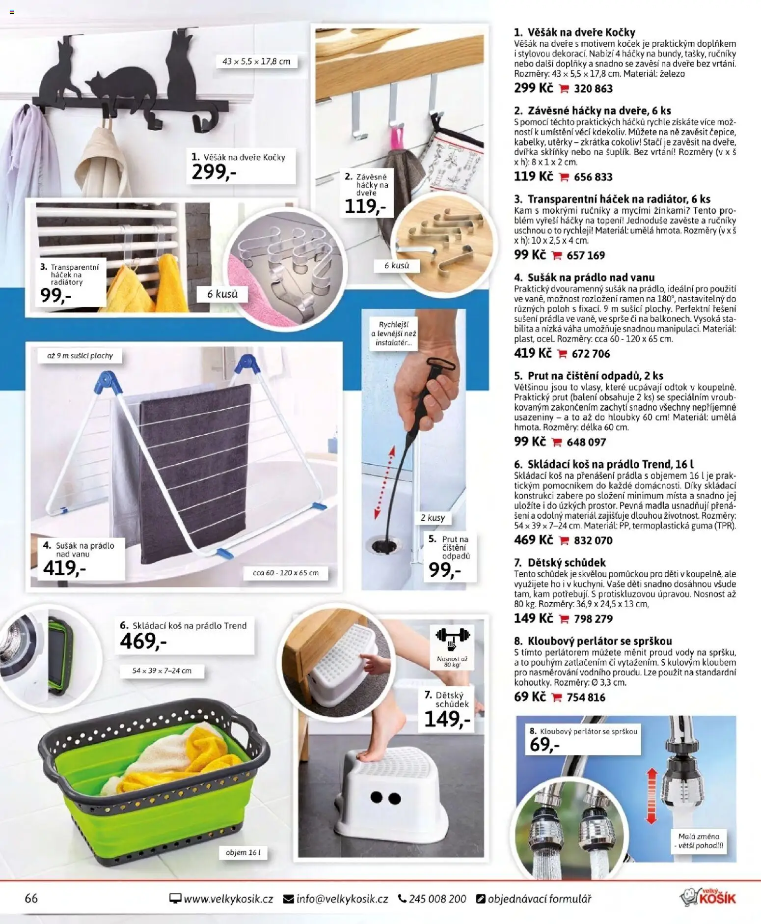 Velký Košík katalog srpen 2026 od 01.08.2026 | Strana: 66 | Produkty: Váha, Guma, Věšák, Perlátor