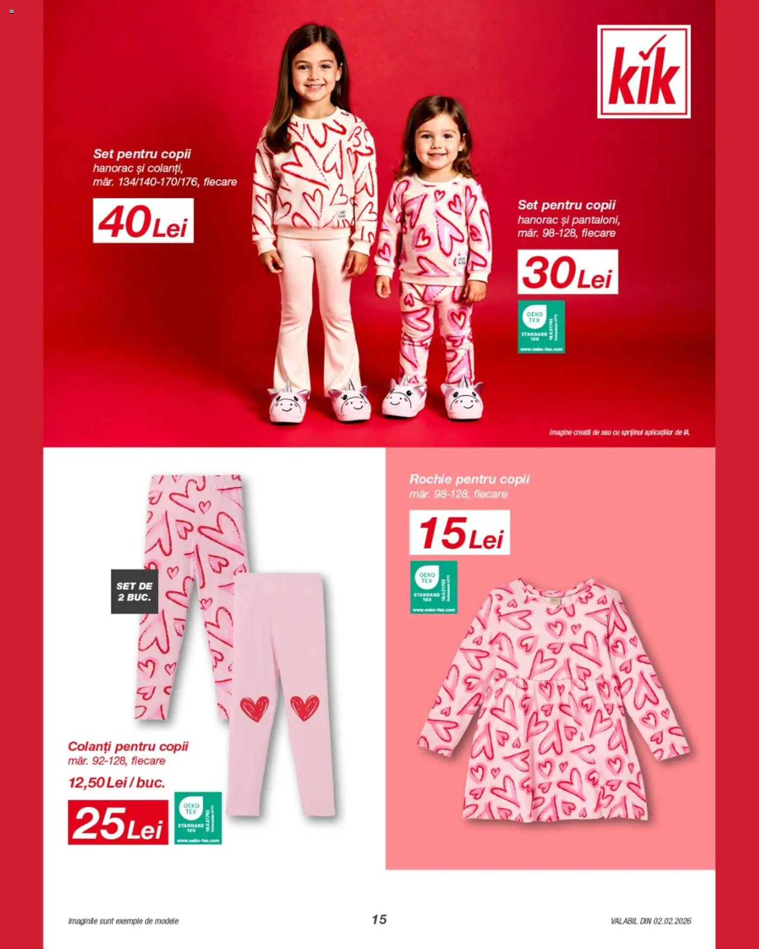 Noul catalog Kik – valabil de la 02.02.2026 | Pagină: 15 | Produse: Rochie, Colanți, Hanorac