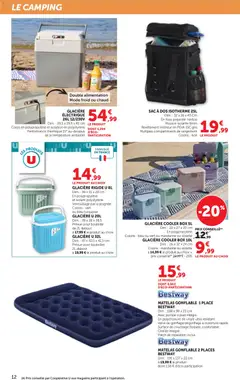 bi1 - Prévisualisation de bi1 prospectus les beaux jours a prix bas valide à partir de 28.04.2026 | Page: 12 | Produits: Matelas gonflable, Oreiller, Glacière, Sac à dos