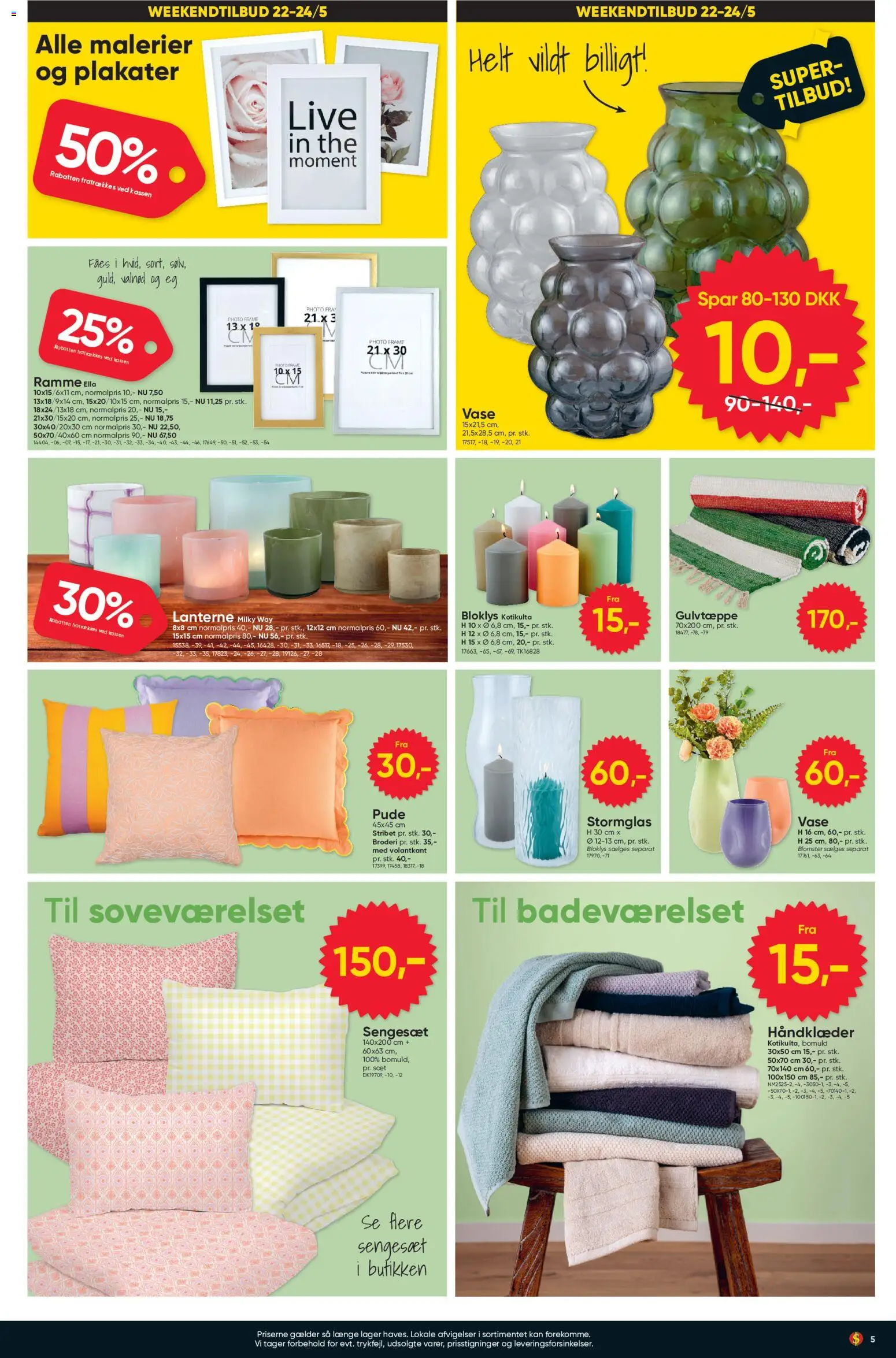 Bigdollar tilbudsavis – gyldig fra 15.05.2026 | Side: 5 | Produkter: Pude, Soveværelset, Vase, Sengesæt