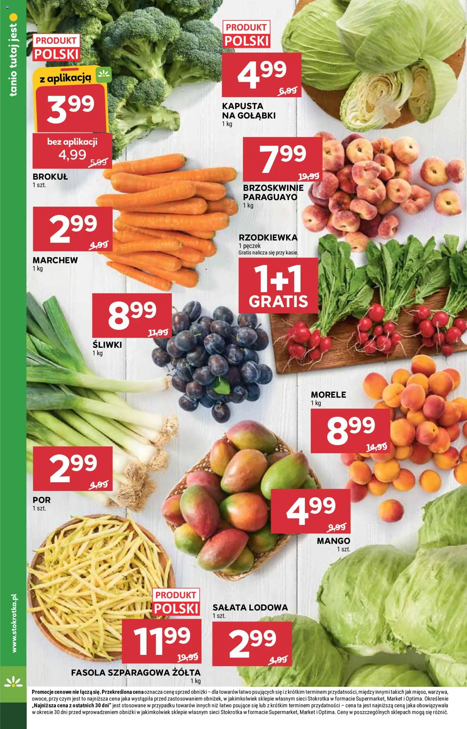 Stokrotka gazetka - Market od 30.07.2026 | Strona: 12 | Produkty: Mango, Kapusta, Stokrotka, Śliwki