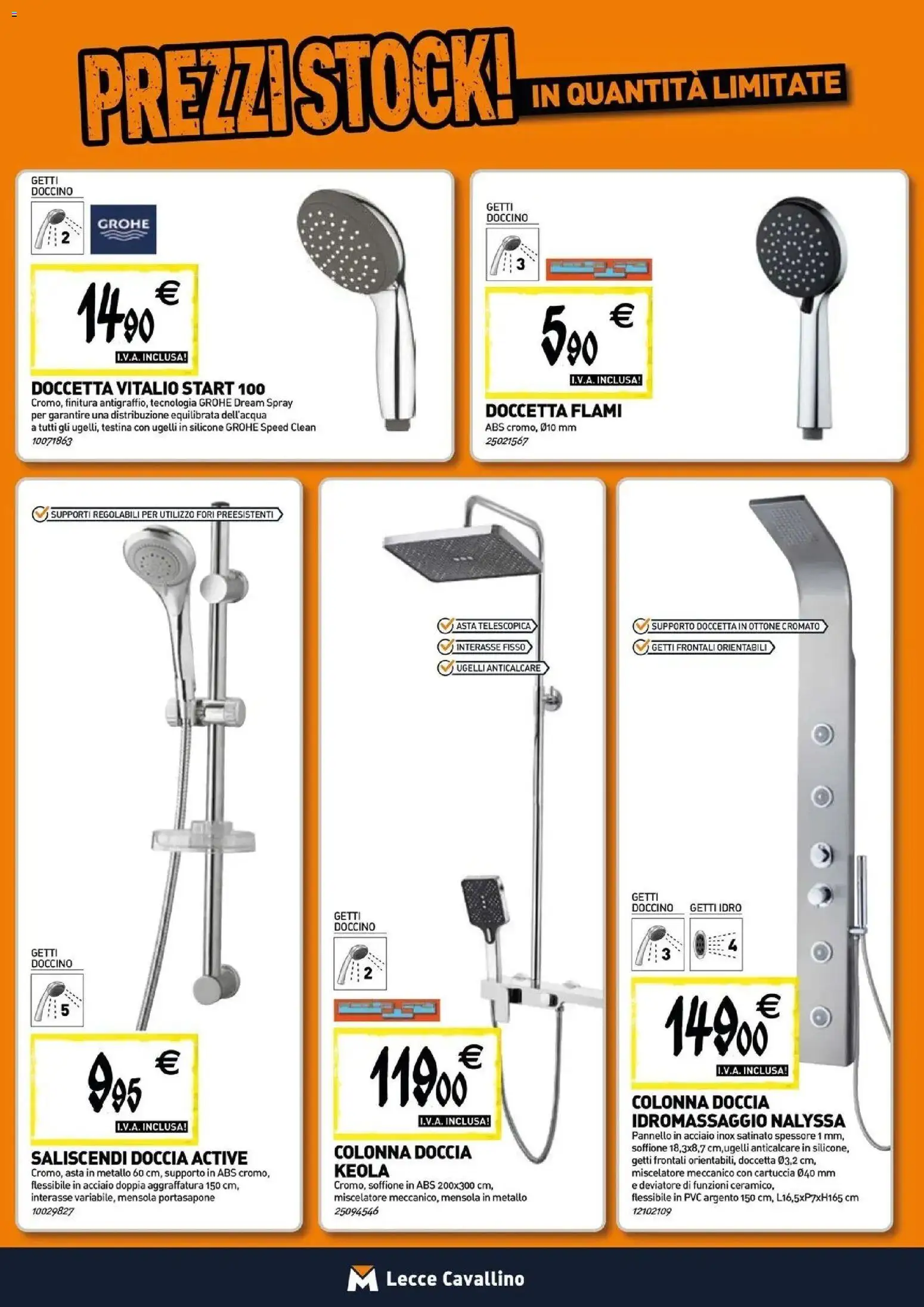 Volantino TECNOMAT del 30/07/2026 | Pagina: 3 | Prodotti: Miscelatore, Silicone, Mensola, Doccia