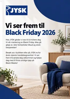 Forhåndsvisning av JYSK Black Friday avis gyldig fra 19/10/2026