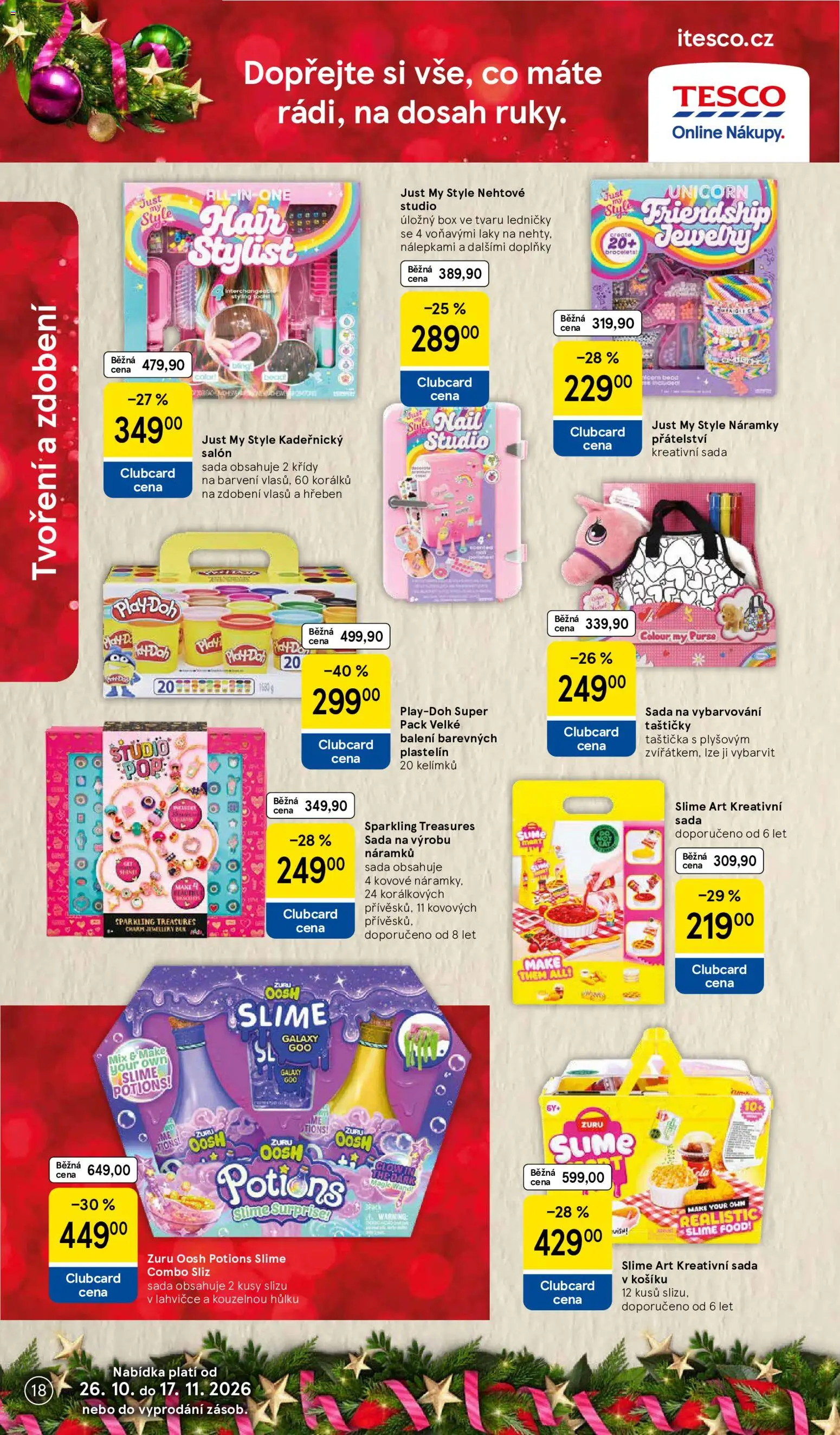 Tesco leták - Vánoční katalog hraček od 26.10.2026 | Strana: 18