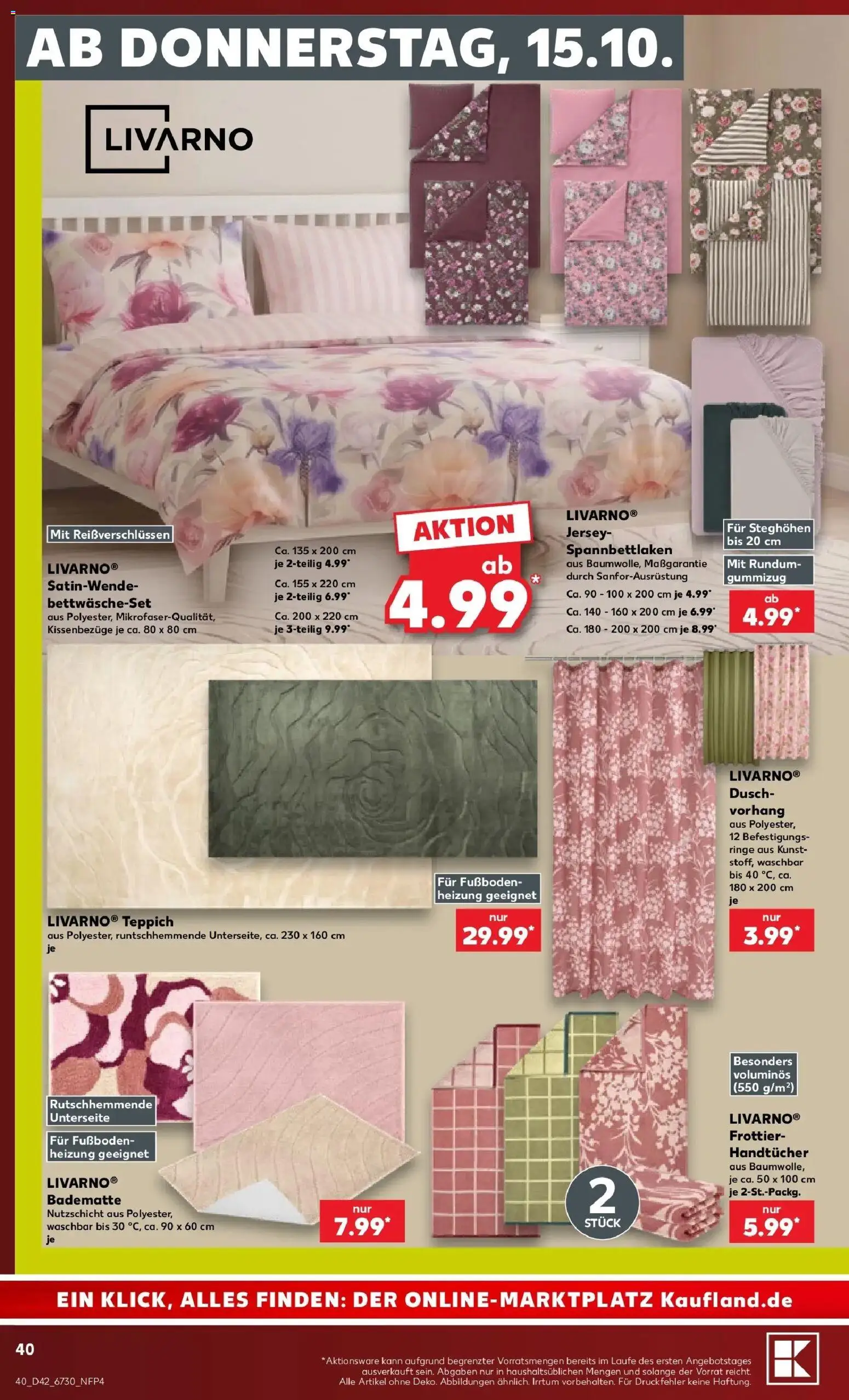 Prospekt Kaufland ab 12.10.2026 » Angebote Online zum Blättern | Seite: 44 | Produkte: Teppich, Vorhang